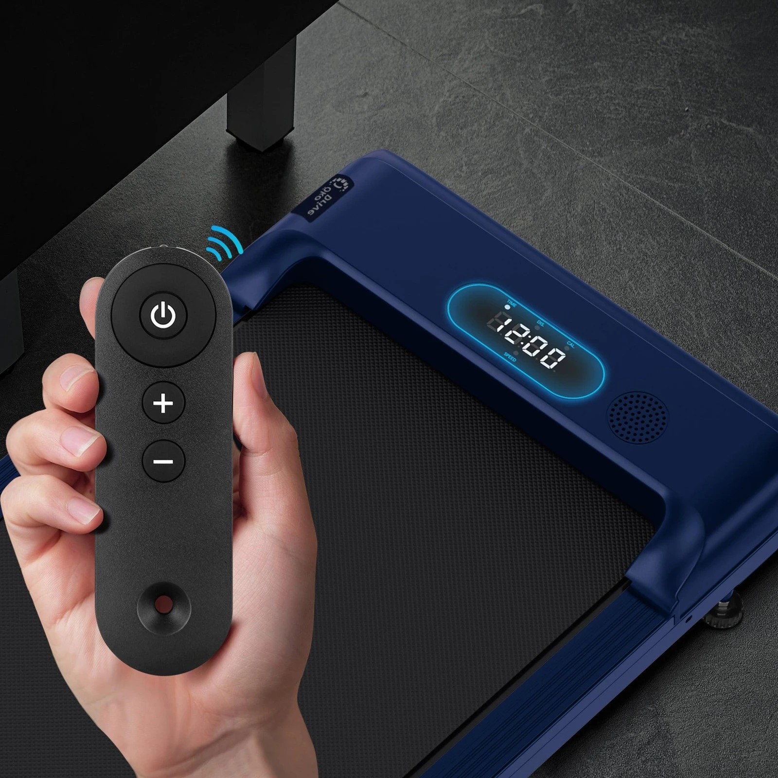 6 Black Lord Treadmill Electric Walking Pad Home Office Gym Fitness Remote Control - Blue, 6 of 9