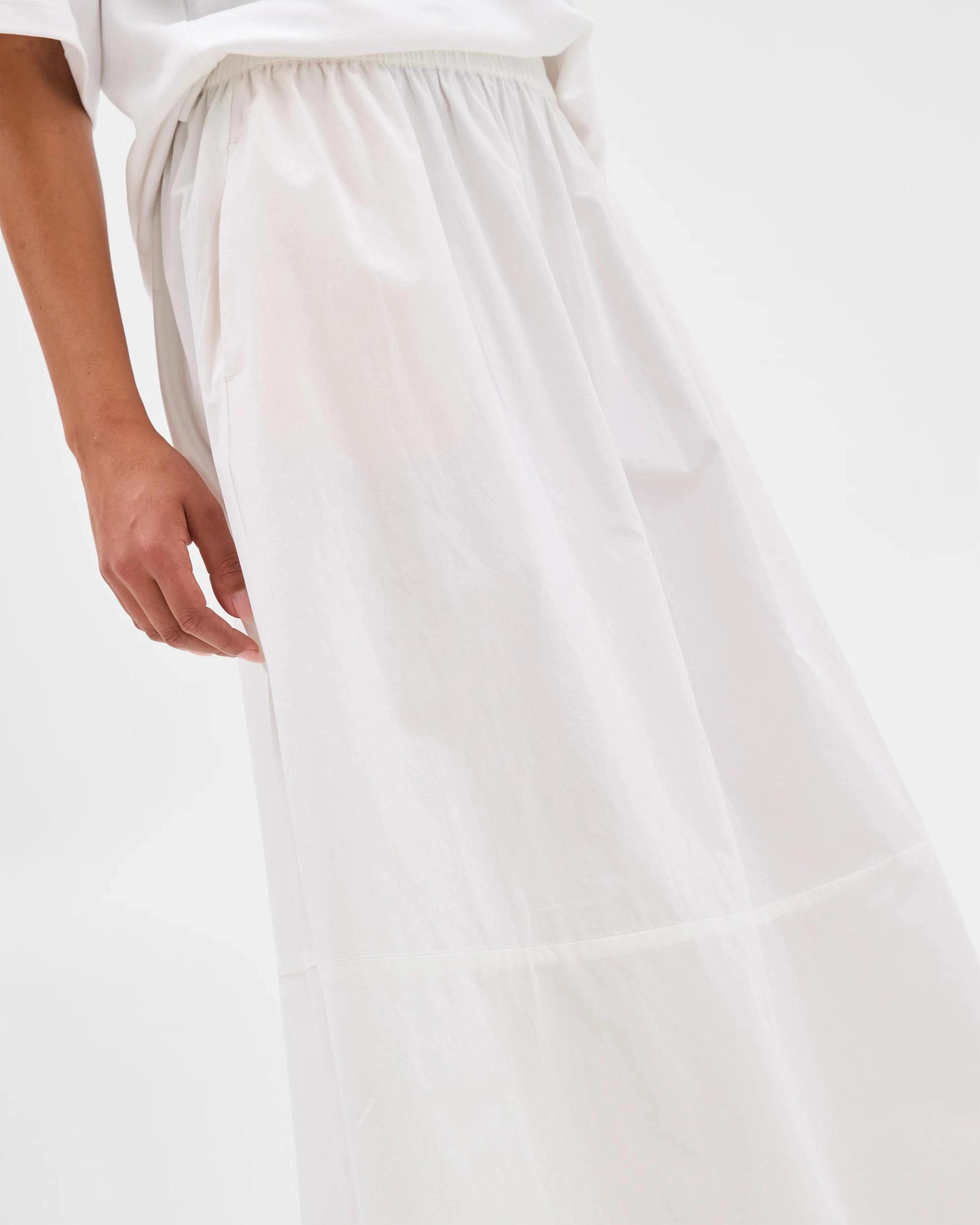 6 Target Australian Cotton Poplin Cocoon Skirt WHITE, 6 of 6