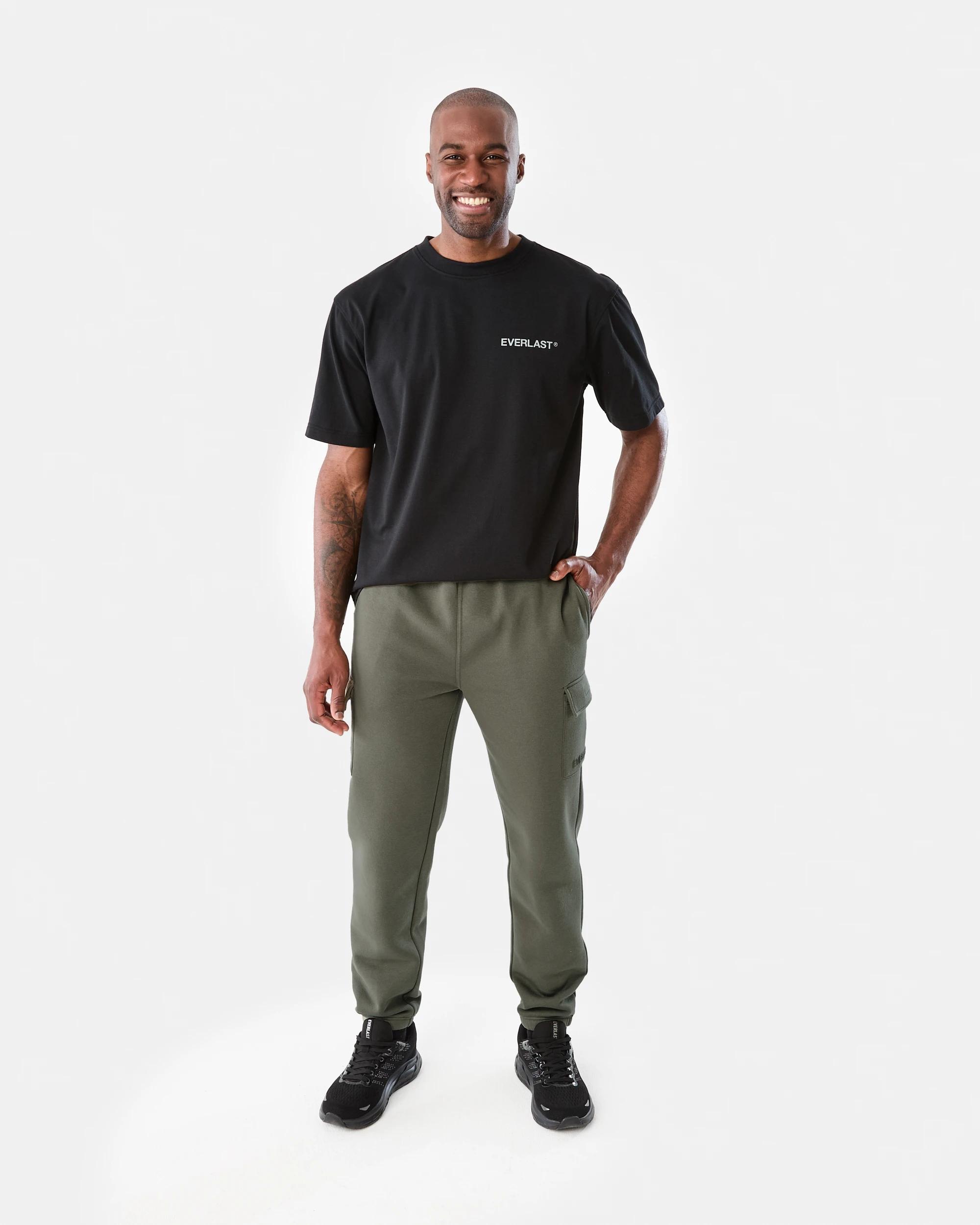 8 Everlast Mens Cargo Trackpants Cement, 8 of 8