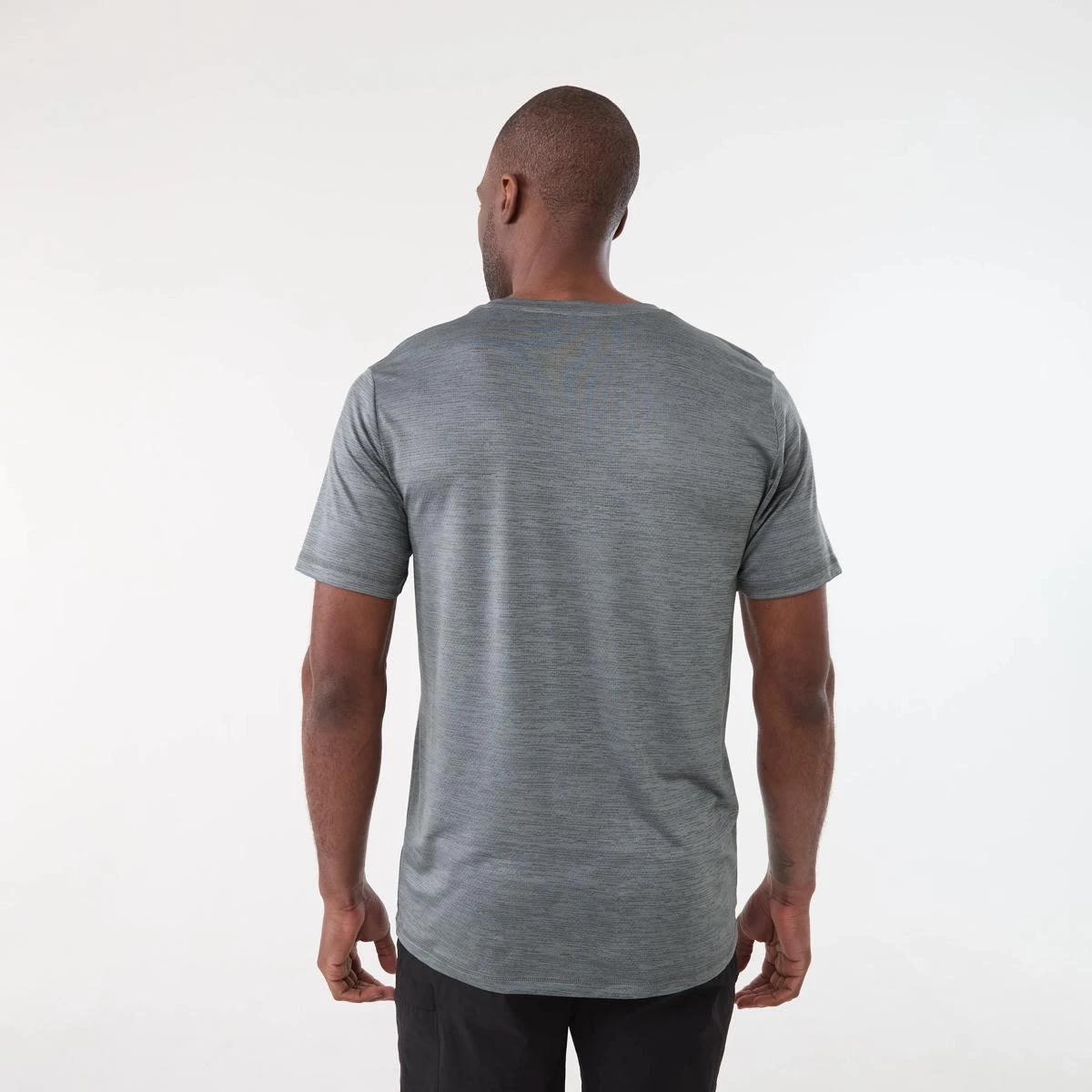 3 Active Mens Crew Neck Cationic T-shirt QUIET SHADE, 3 of 5