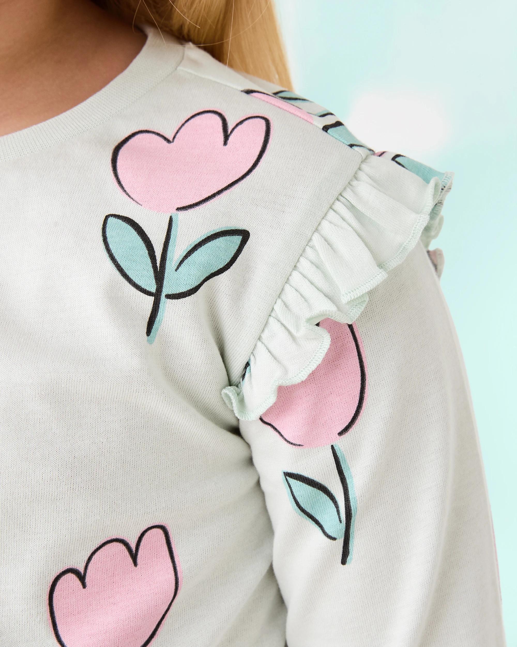 4 Jersey Pyjama Set Grn Tulp, 4 of 6