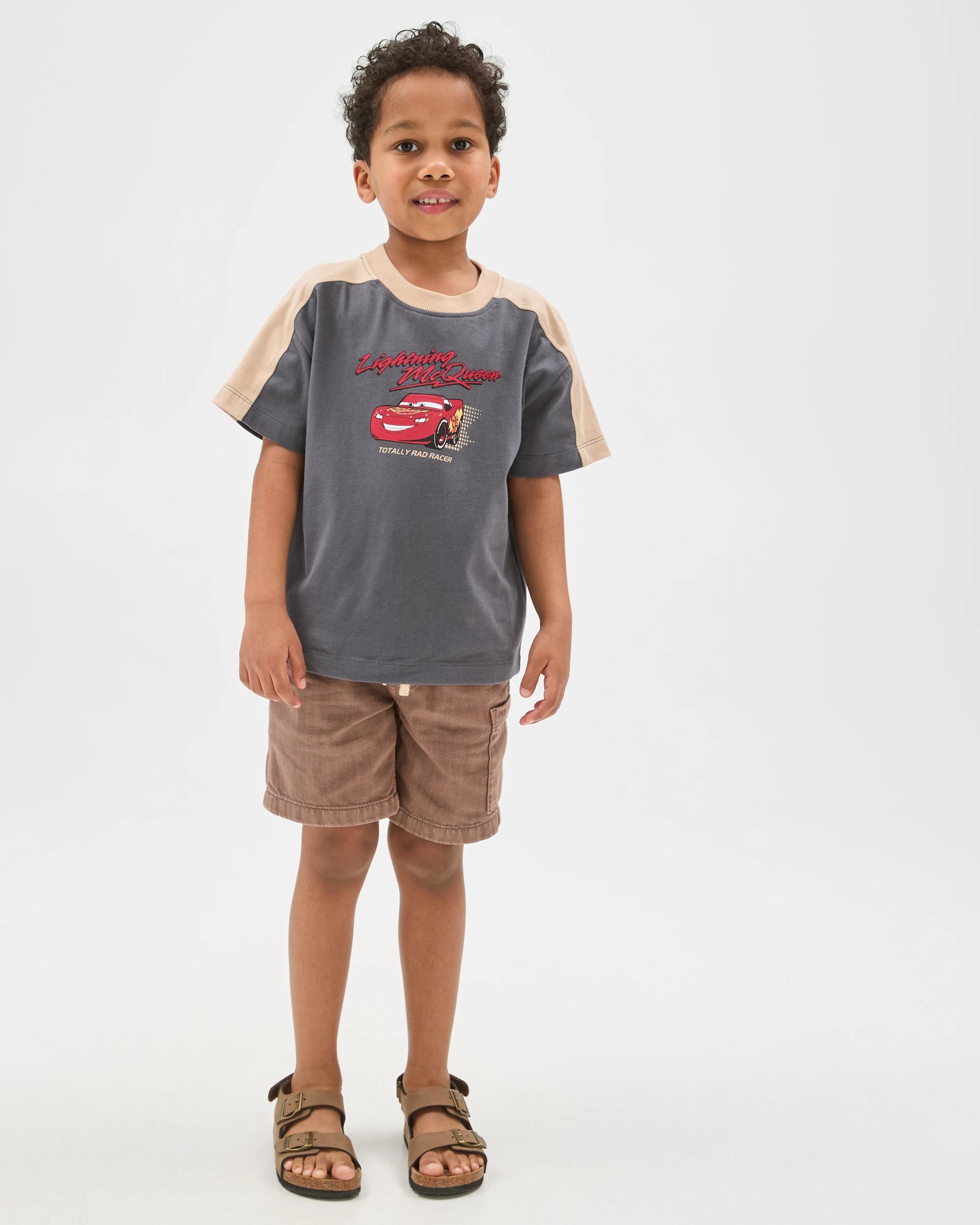 1 Disney Pixar Cars Australian Cotton Oversized T-Shirt CHARCOAL, 1 of 7