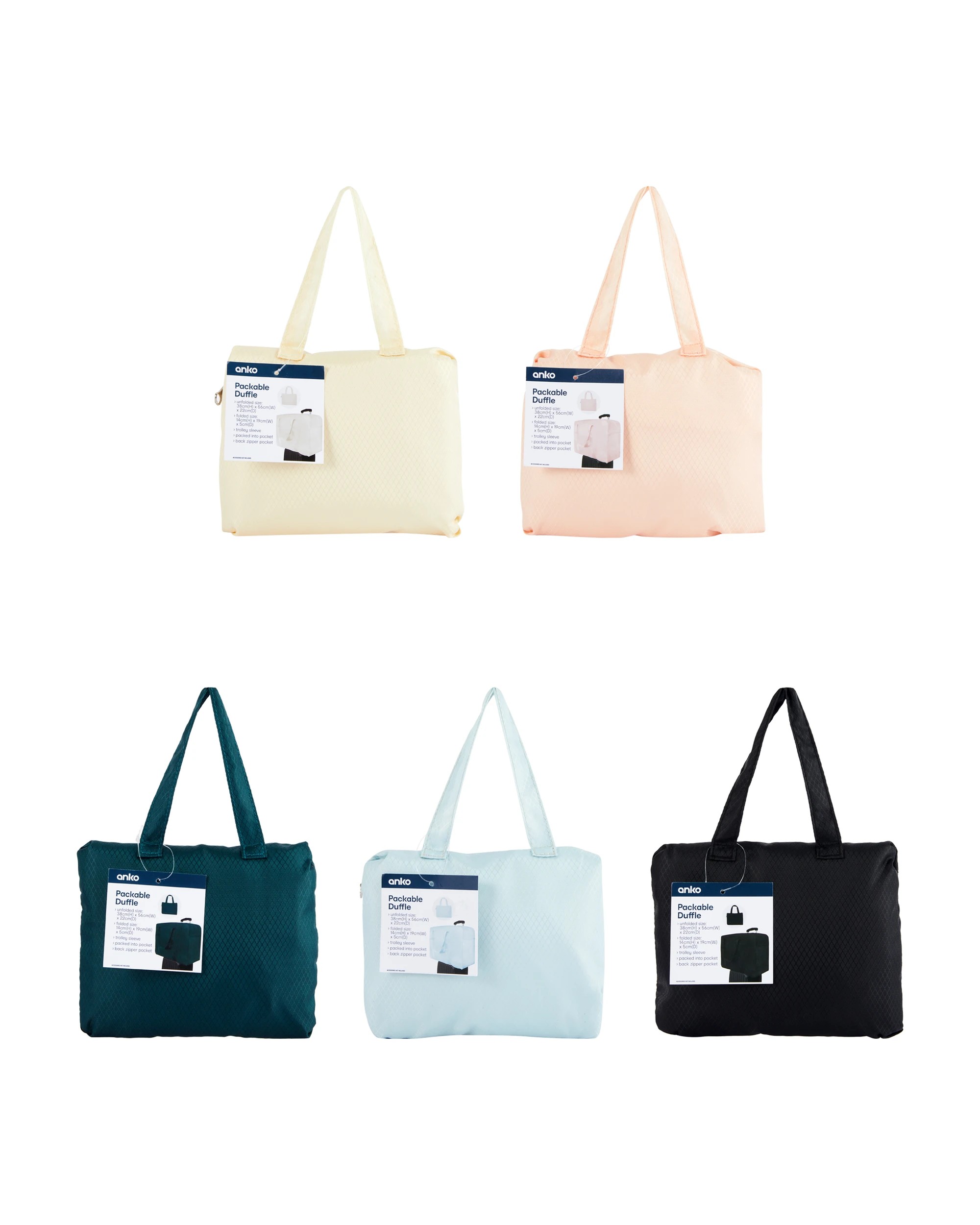 6 Packable Duffle - Assorted, 6 of 6