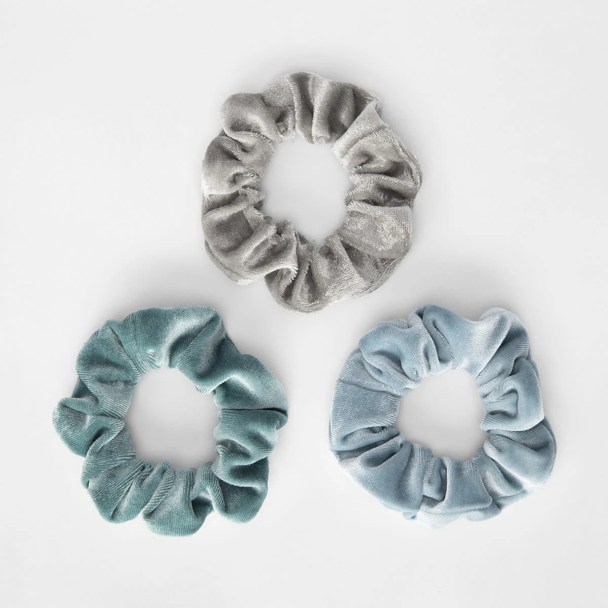 1 3 Pack Velvet Hair Scrunchies, 1 of 5