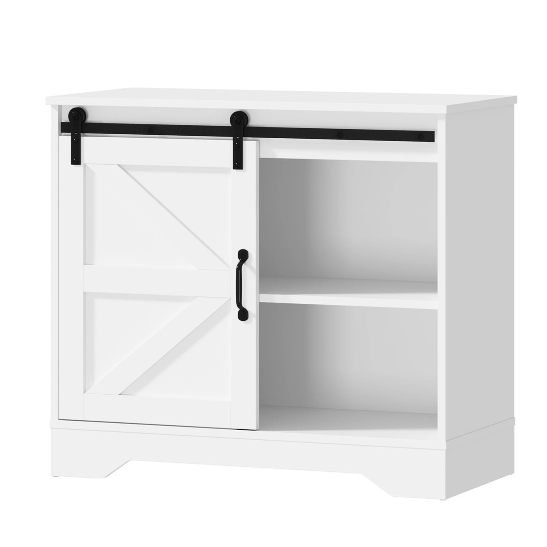 1 Oikiture Sideboard Buffet Sliding Door
 - White, 1 of 10