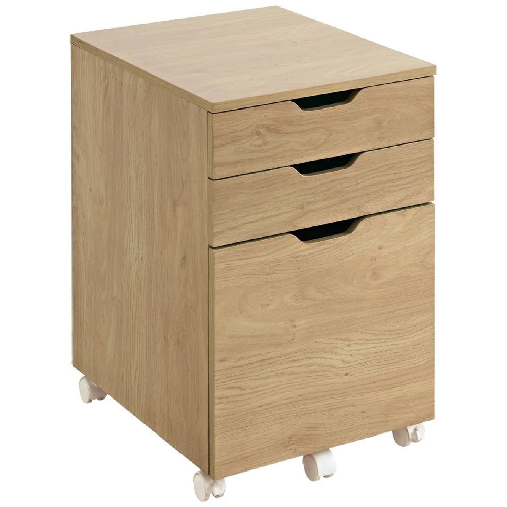 1 Copenhagen 3 Drawer Semi Assembled Filing Pedestal Cabinets Pedestals, 1 of 10