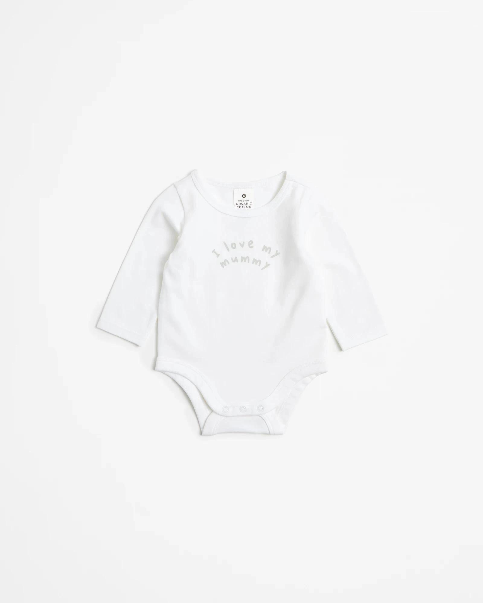 1 Target Baby Organic Cotton Bodysuit I LOVE MY MUMMY, 1 of 3