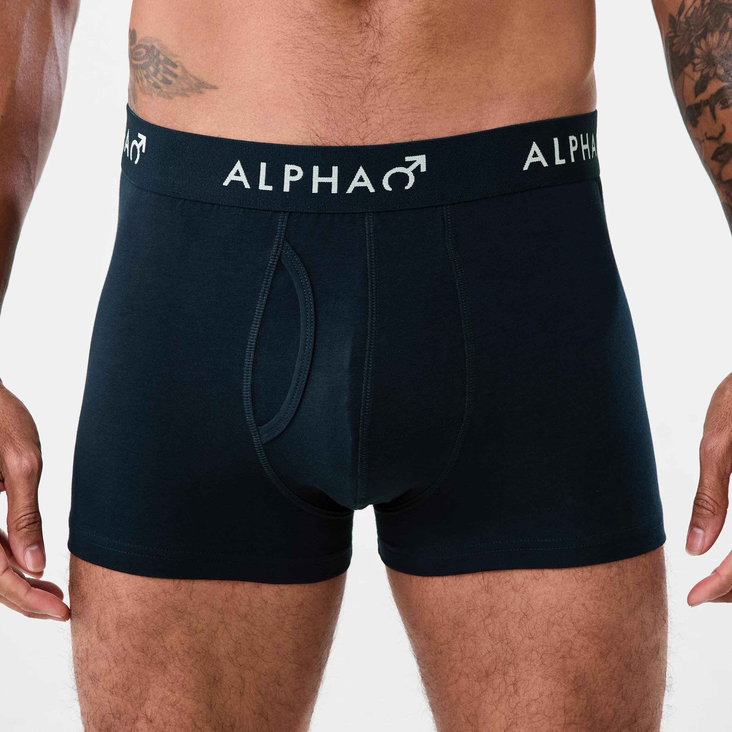 2 3 Pack Colour Elastic Trunks NAVY, SEA GREEN, 2 of 8