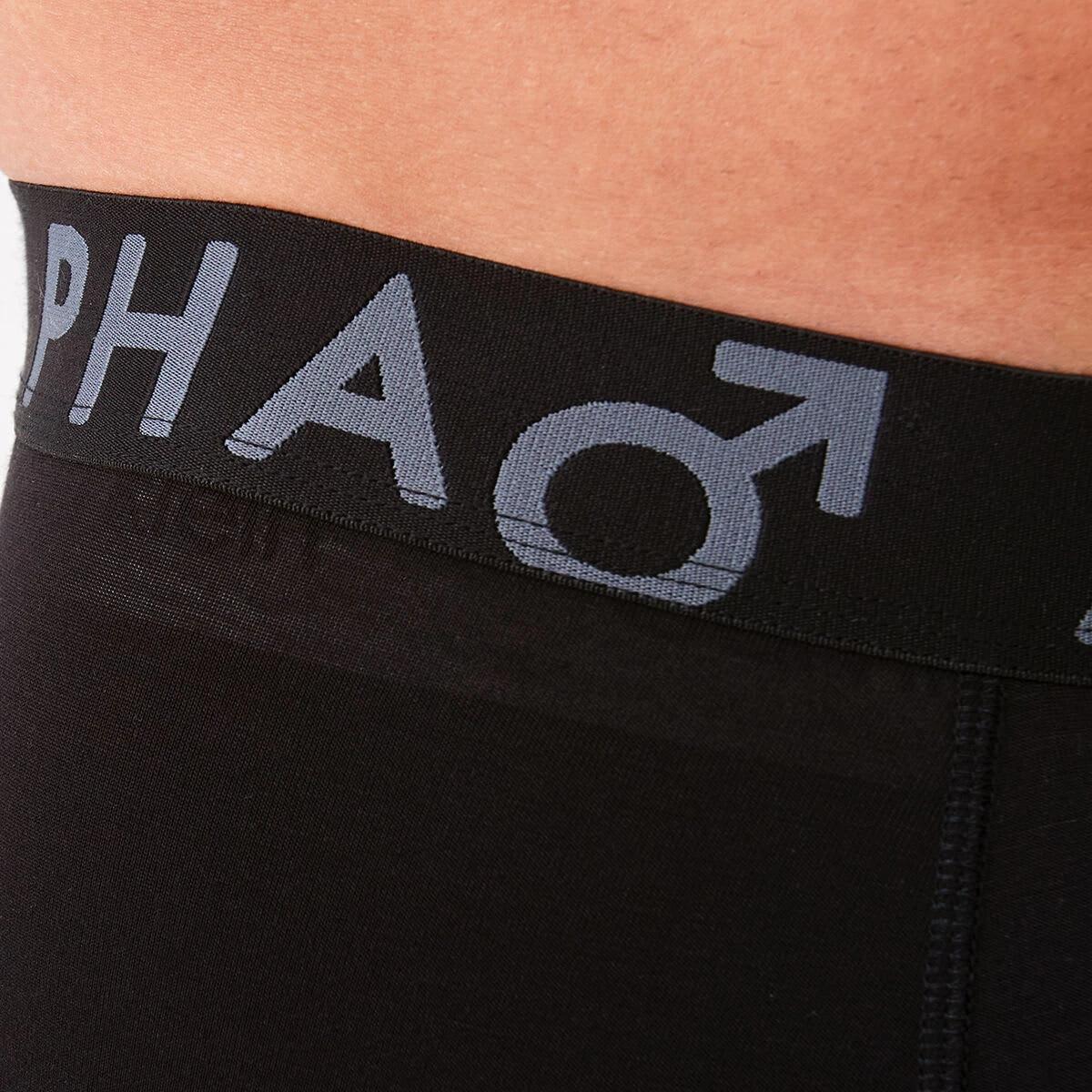4 Bamboo Mid Length Trunks with Glide Panels BLACK, 4 of 5