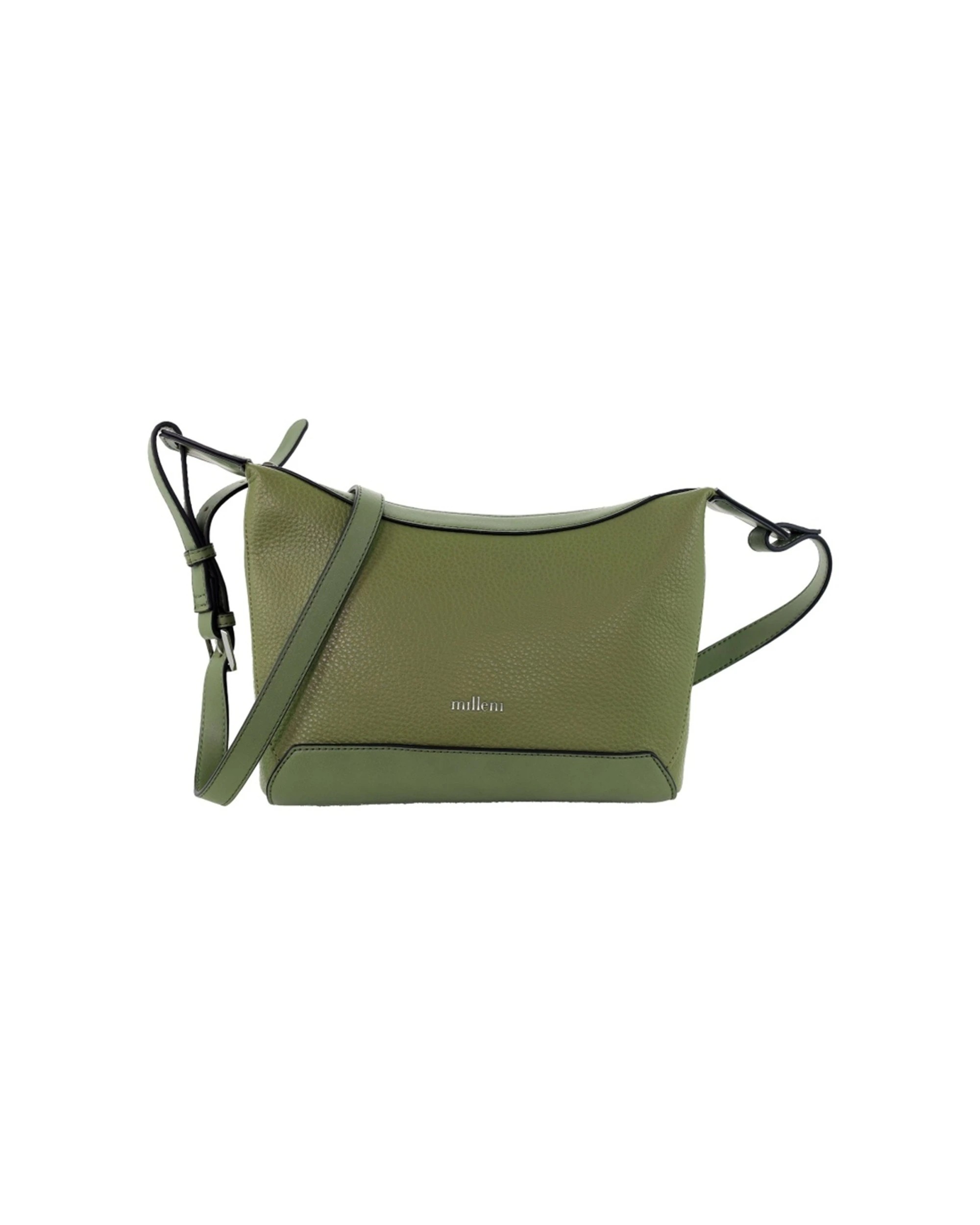 4 Milleni Vegan Leather Shoulder Bag With Adjustable Strap Vegan Leather - Green, 4 of 5