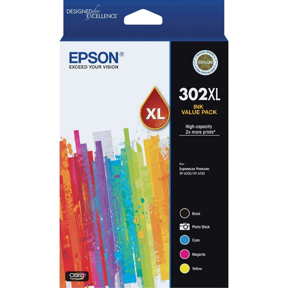 1 Epson 302XL Ink Cartridge 5 Pack, 1 of 1