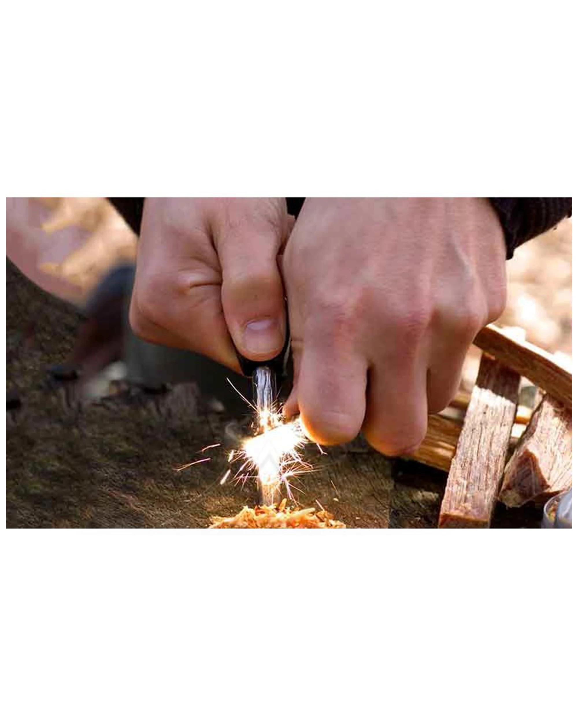 3 Wildo Fire-Flash Starter Small All Weather Fire Steel Lighter Sweden - Green, 3 of 3
