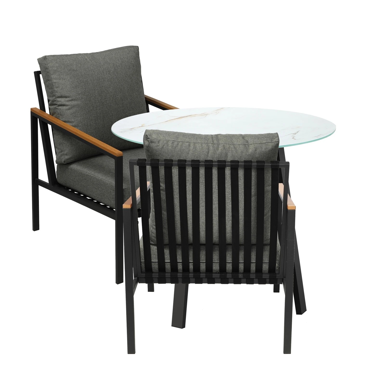 5 Livsip 3pcs Outdoor Dining Setting Patio Furniture Bistro Set
 - Multi, 5 of 7