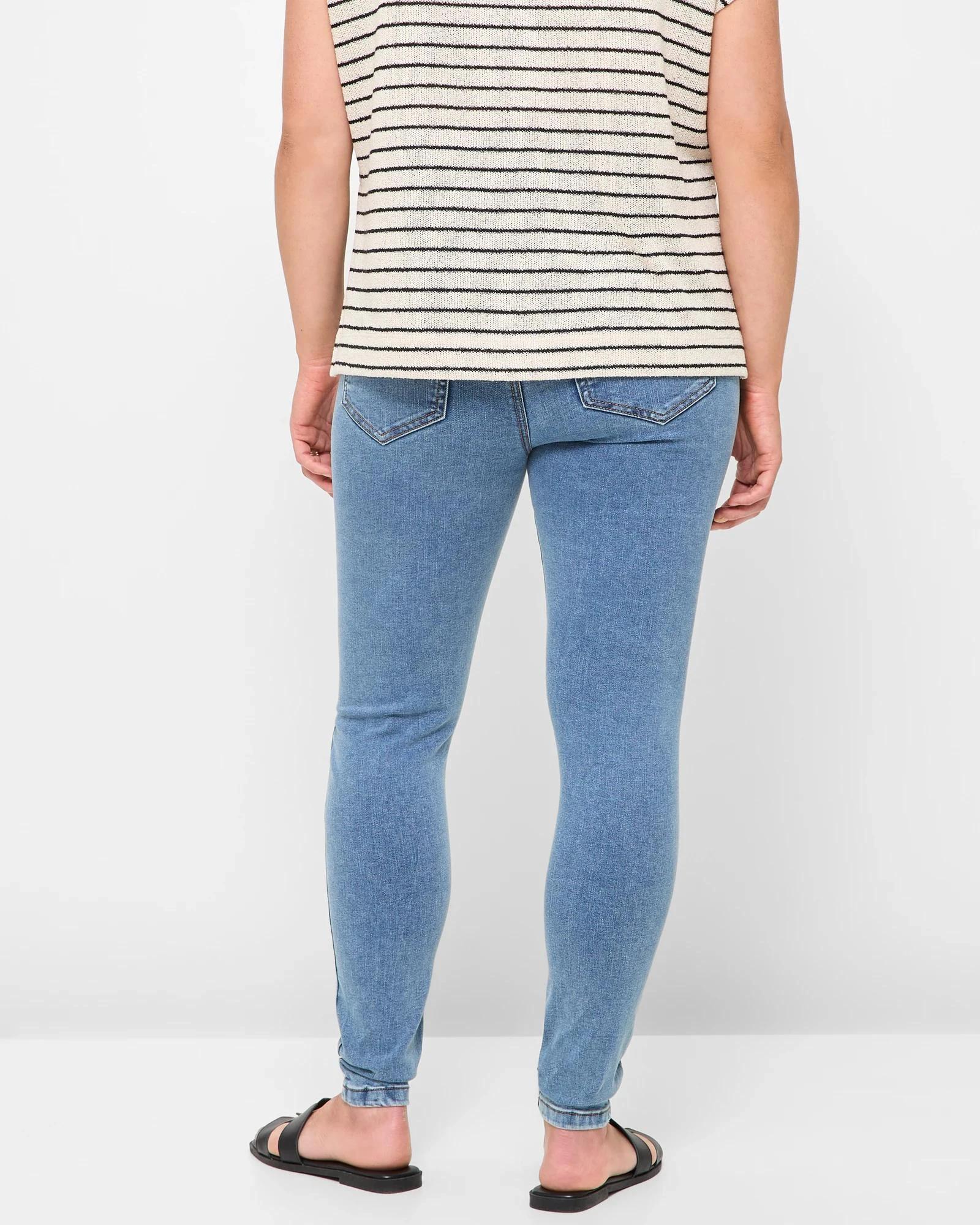 4 Target Maternity Over The Belly Denim Jeggings DAYBREAK BLUE, 4 of 5