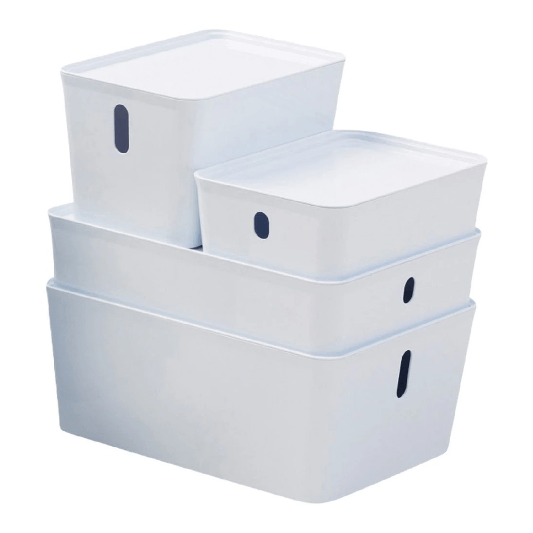 5 Otto 10L PET Modular Basket Large Tall White, 5 of 5