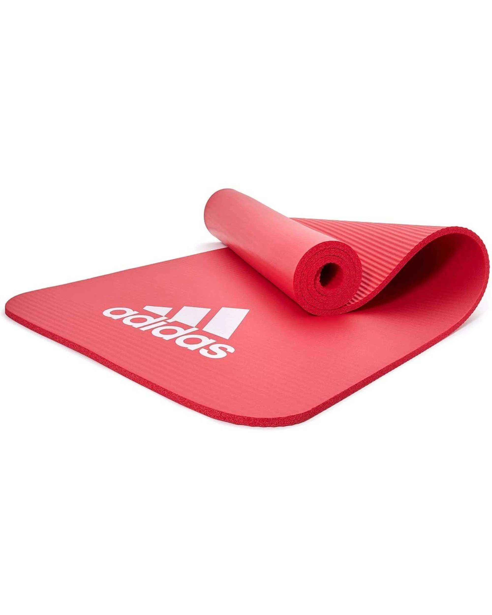 1 Adidas Fitness Mat 7mm Exercise Training Floor Gym Yoga Judo Pilates  - Red, 1 of 5