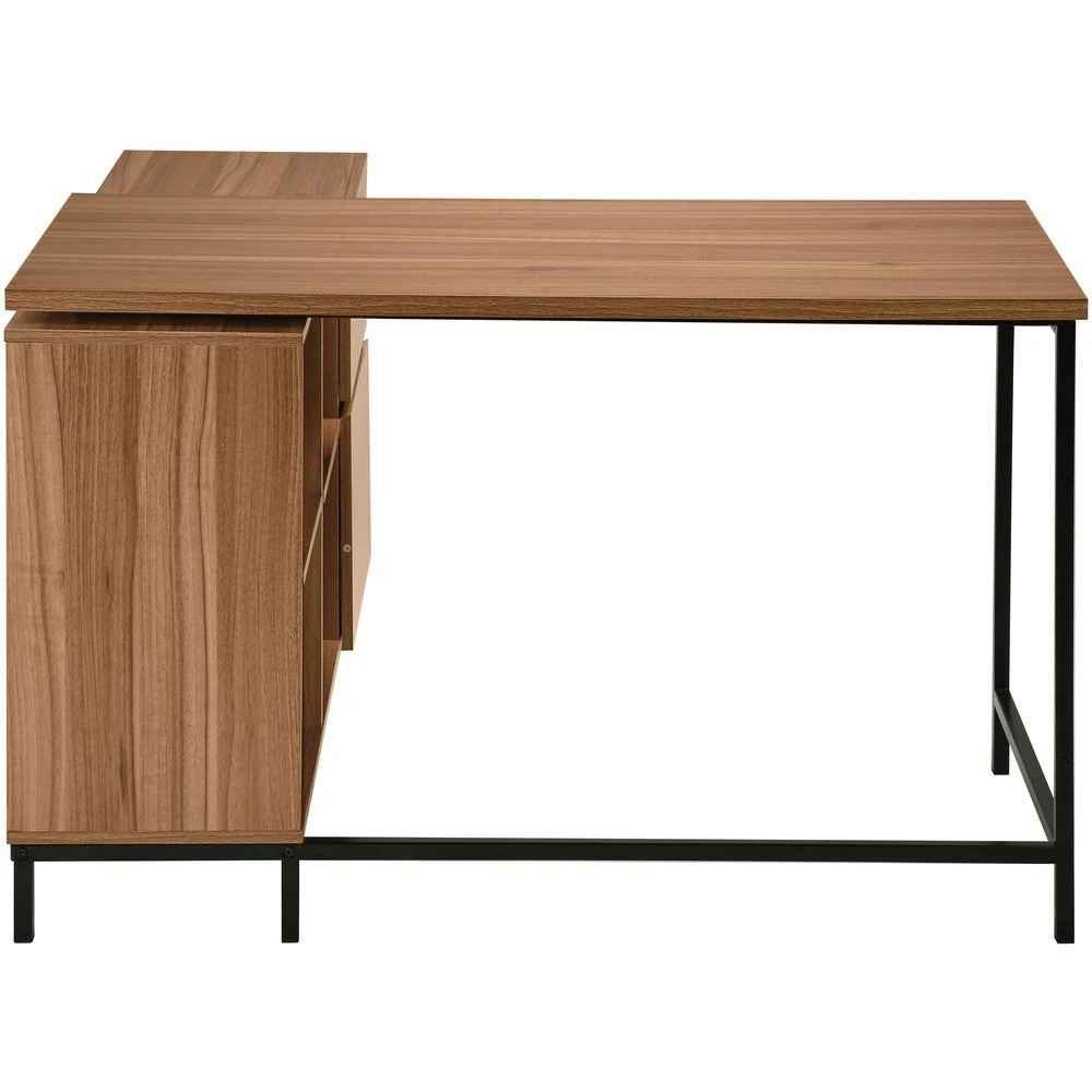 5 Stockholm 1200 x 1200mm Workstation Walnut Black Desks, Tables and Workstations, 5 of 10