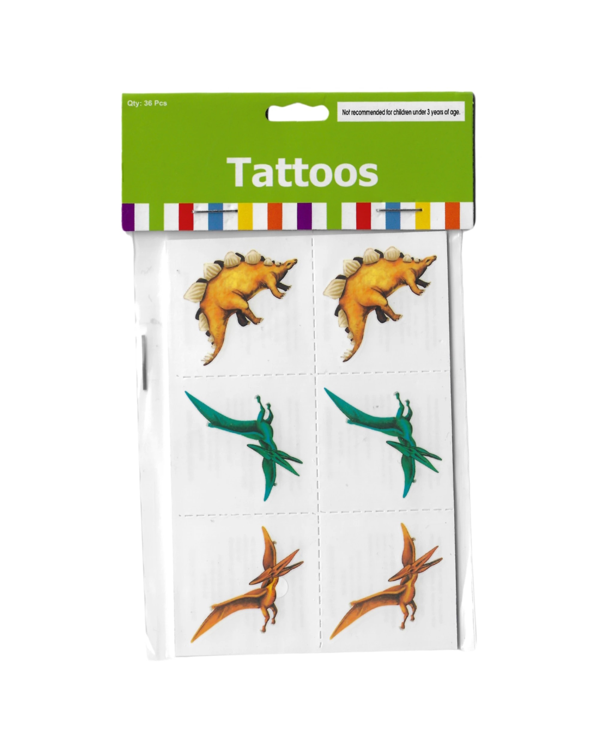 3 Partyrama Dinosaur Tattoos Pack of 36, 3 of 3