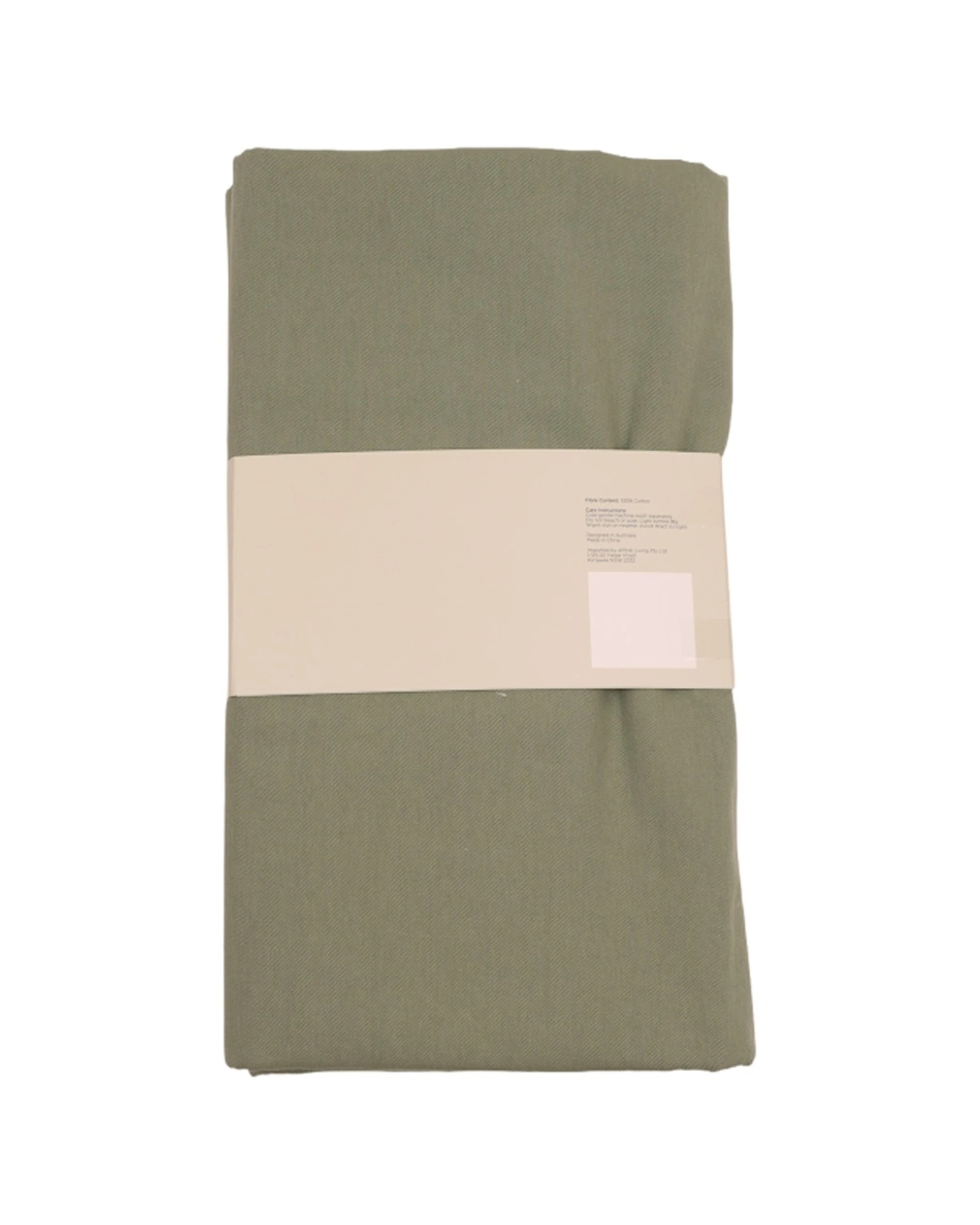 Bas Phillips Essentials Cotton Table Cloth Large 150x300cm Sage - Green ...