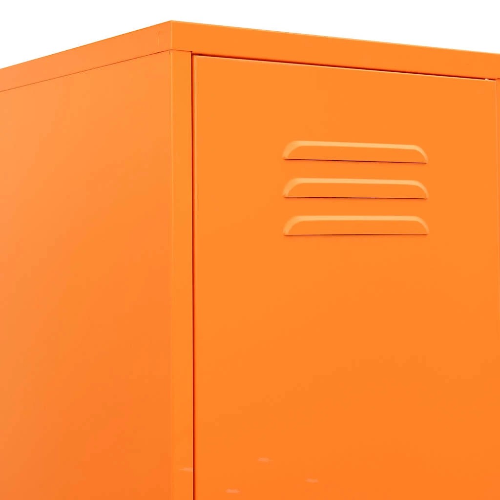 7 Vidaxl Locker Cabinet, Orange, 7 of 10