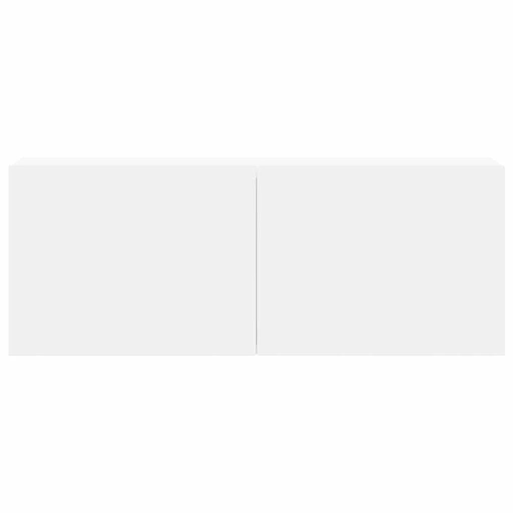 3 vidaXL Modern TV Cabinet Set Wall-Mountable - White, 3 of 7