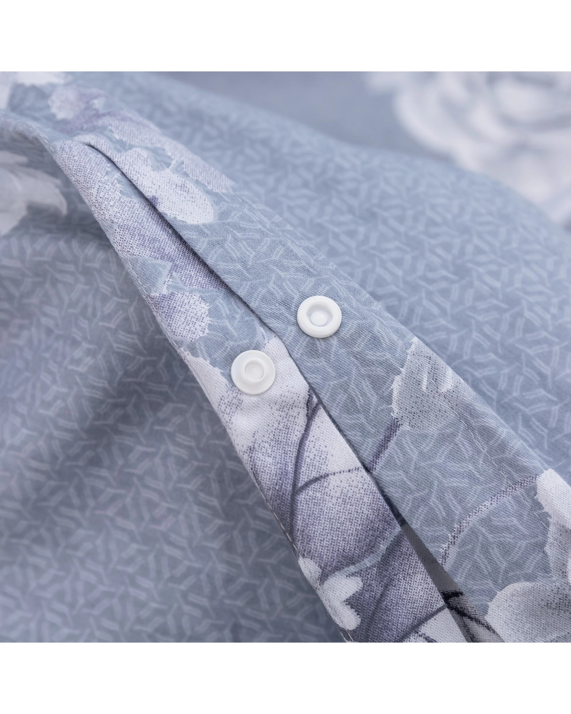 5 Dreamaker Blossom 100% Cotton Quilt Cover Set - Queen Bed - Silver, 5 of 5