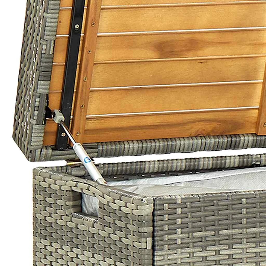8 vidaXL Storage bench Ample Storage - Grey, 8 of 8