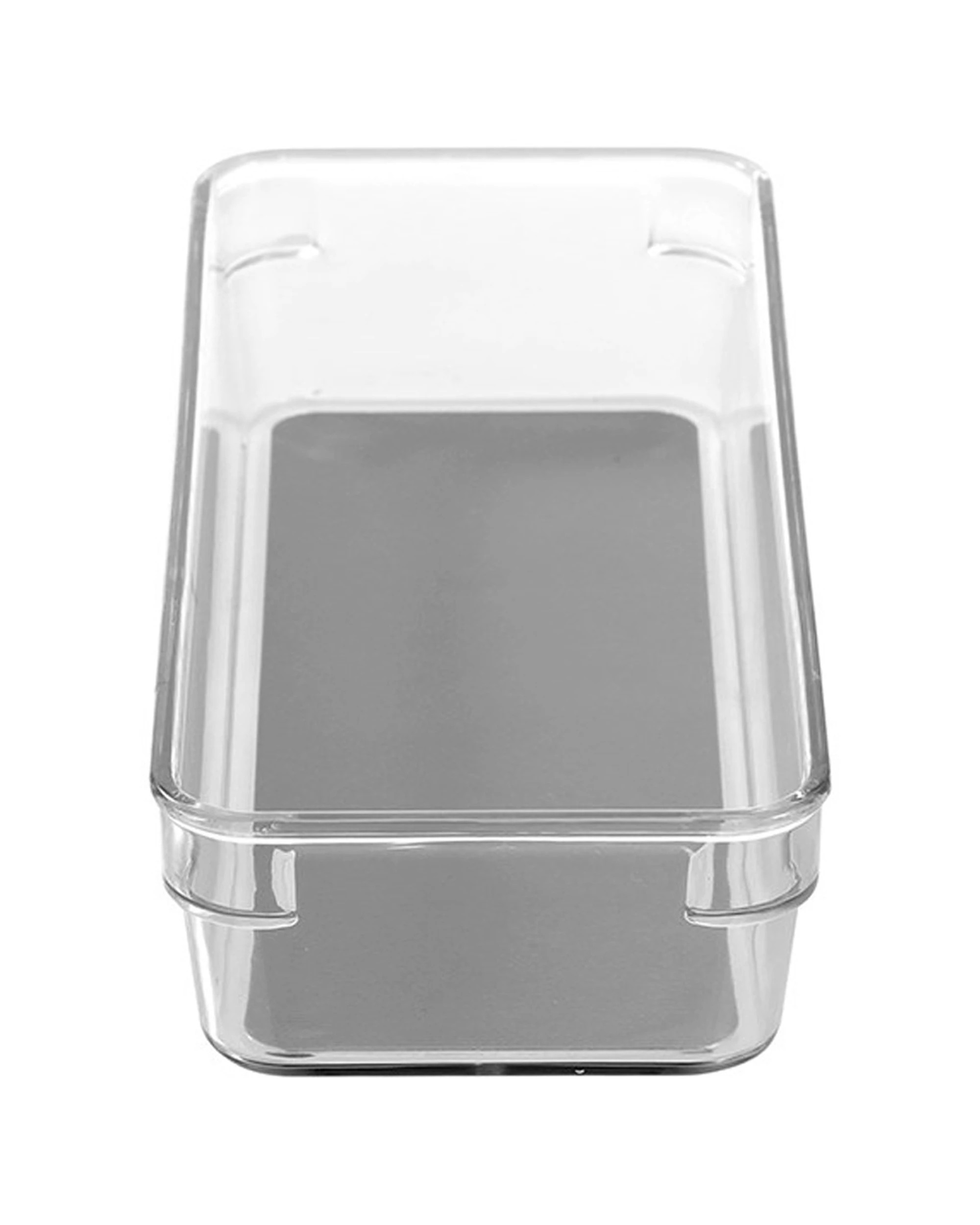 4 Boxsweden 12pc Crystal Grip Organiser Tray Modular Stackable Storage 23x9x4.5cm - Clear, 4 of 5