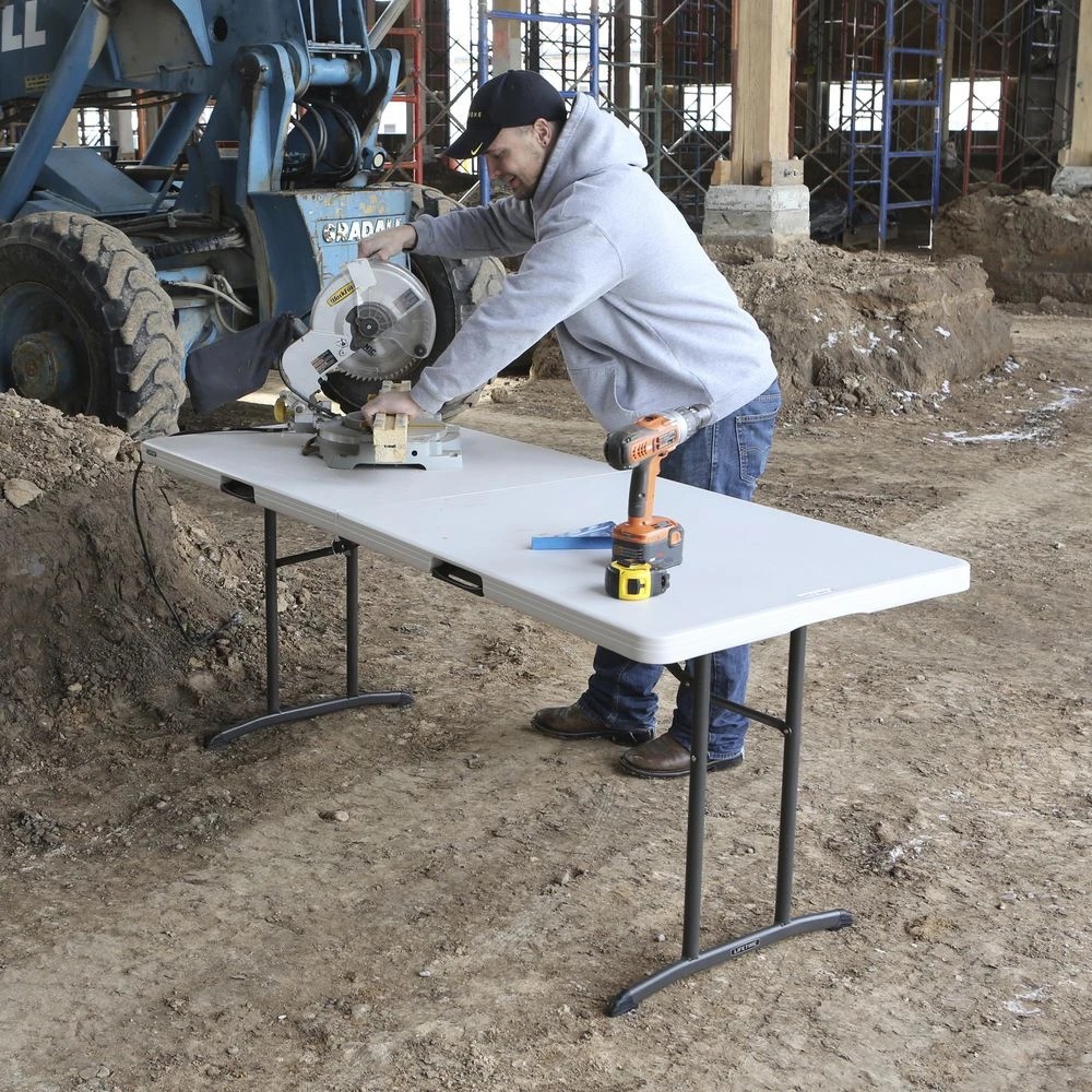 7 Lifetime Commercial 6 Foot Bifold Table Desks, Tables and Returns, 7 of 10