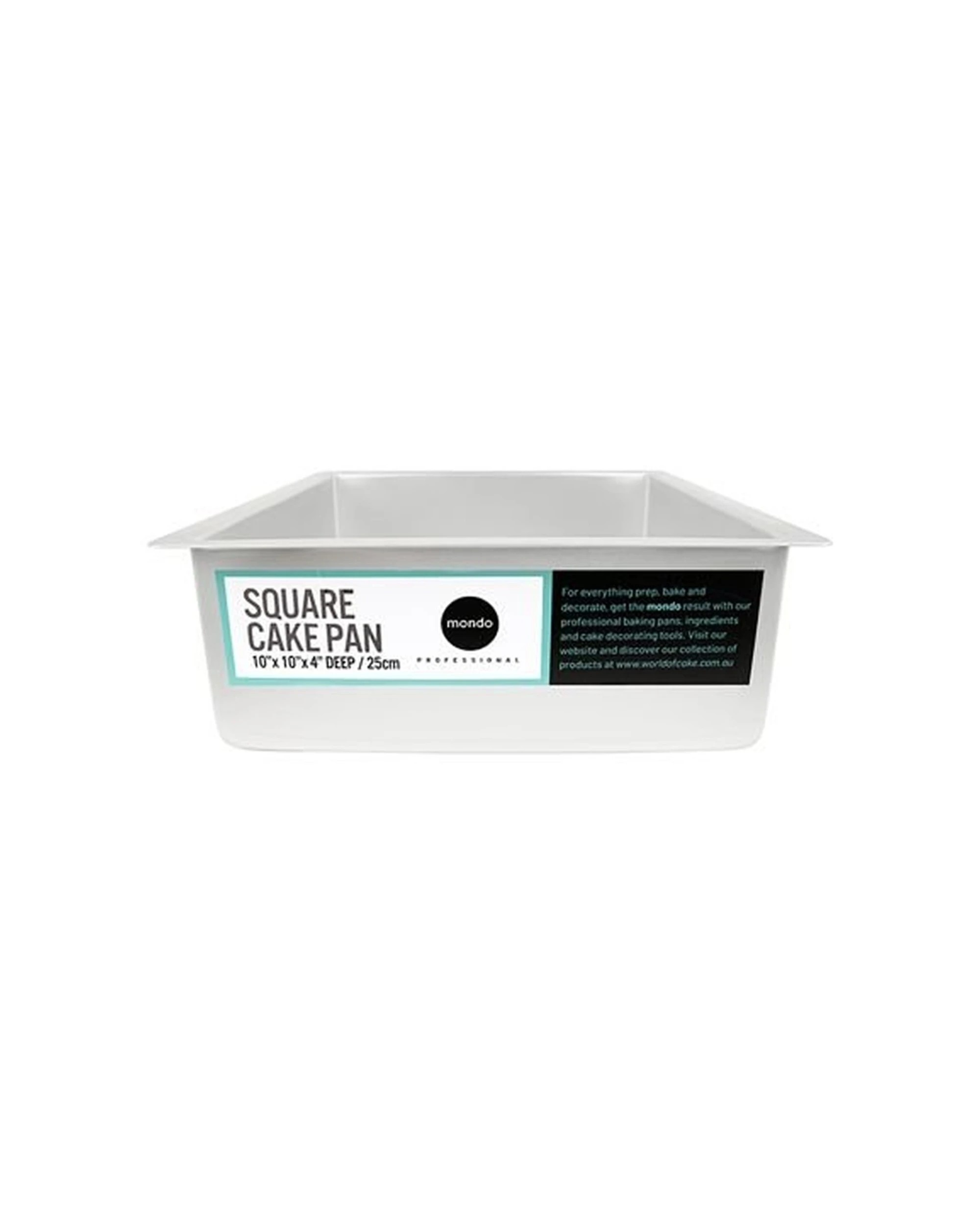 Mondo Pro Deep Square Pan 10 Inches 25x10cm Professional Bakeware ...
