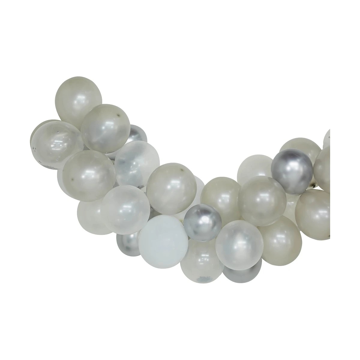 4 Silver Confetti Balloon Garland, 4 of 7