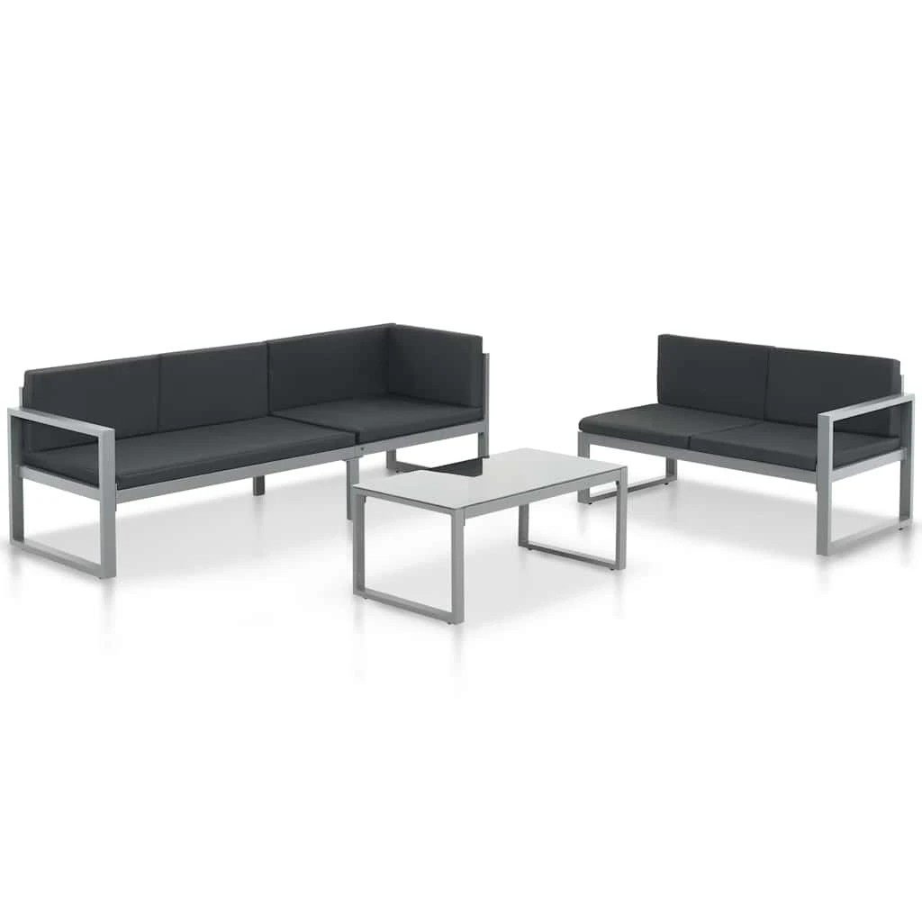 1 vidaXL Garden sofa set - Black, 1 of 5