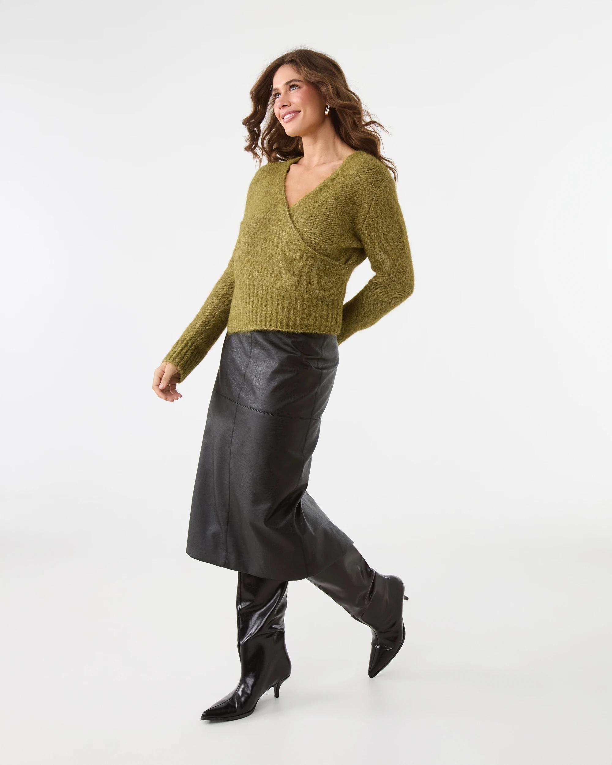 3 Wrap Jumper Charte Grn, 3 of 7