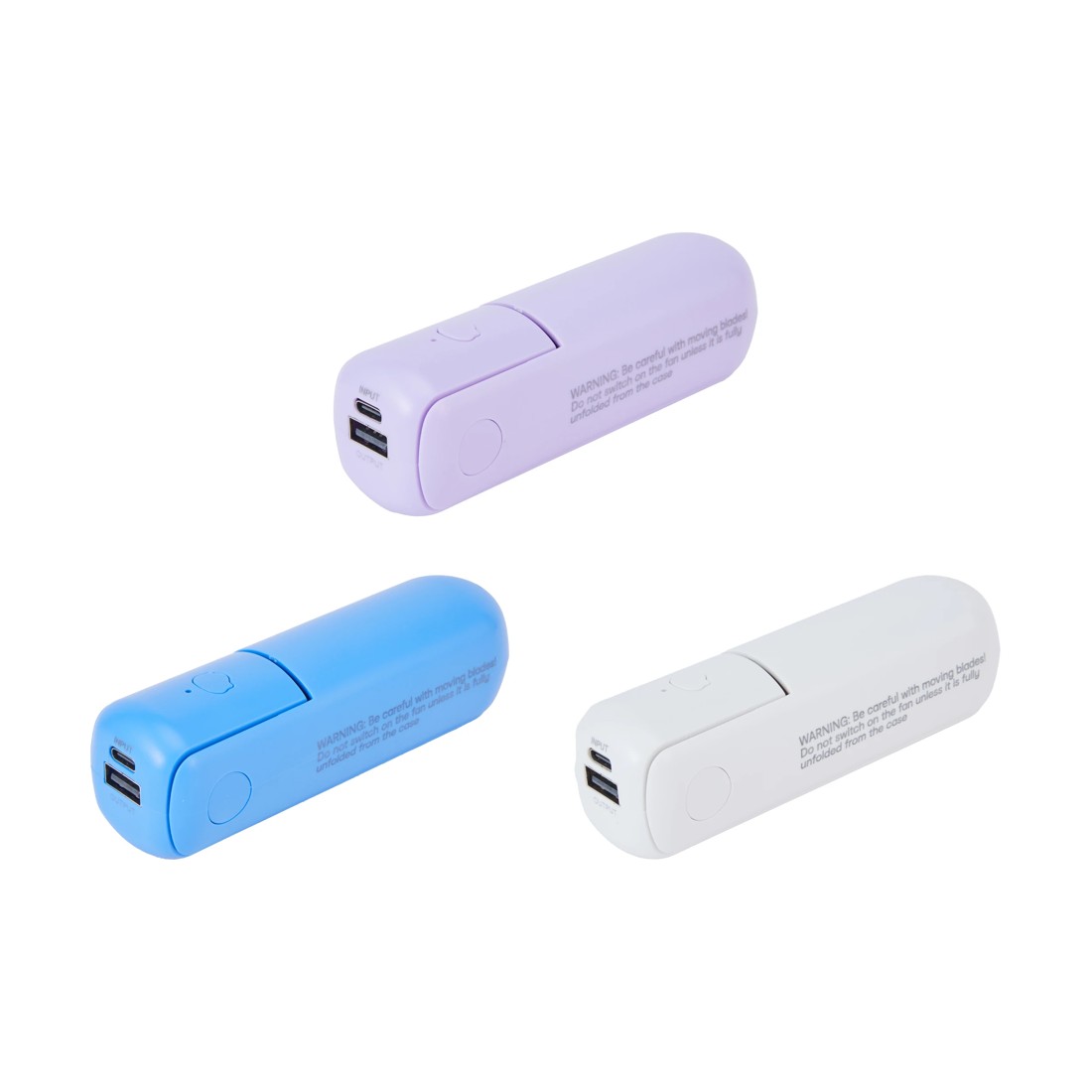 7 Portable Fan with Power Bank Charger - Assorted, 7 of 10