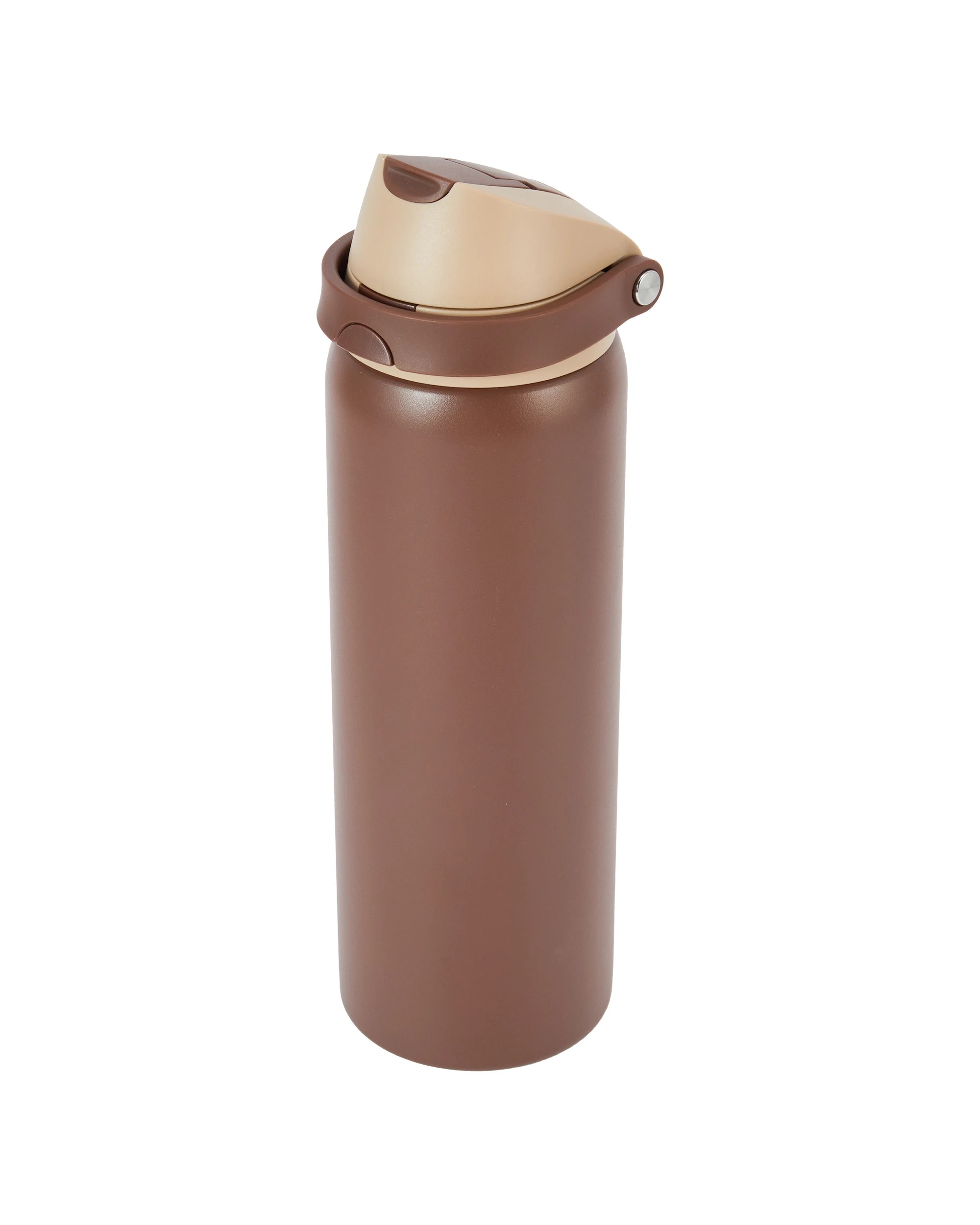 3 940ml Chocolate Stainless Steel Dual Lid Bottle, 3 of 7