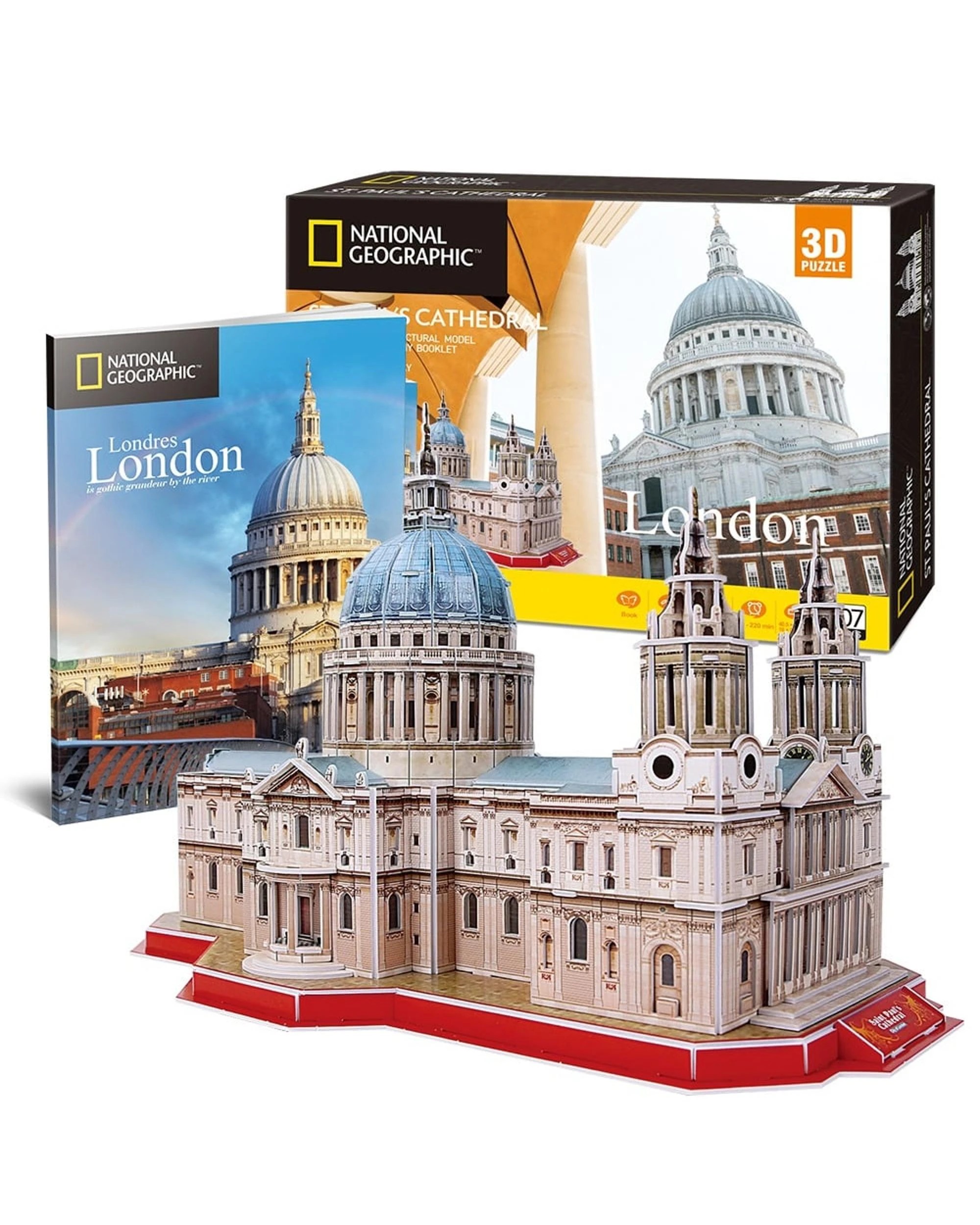1 CubicFun National Geographic London St. Paul's Cathedral 107 Piece 3D Puzzle Model Kit, 1 of 5