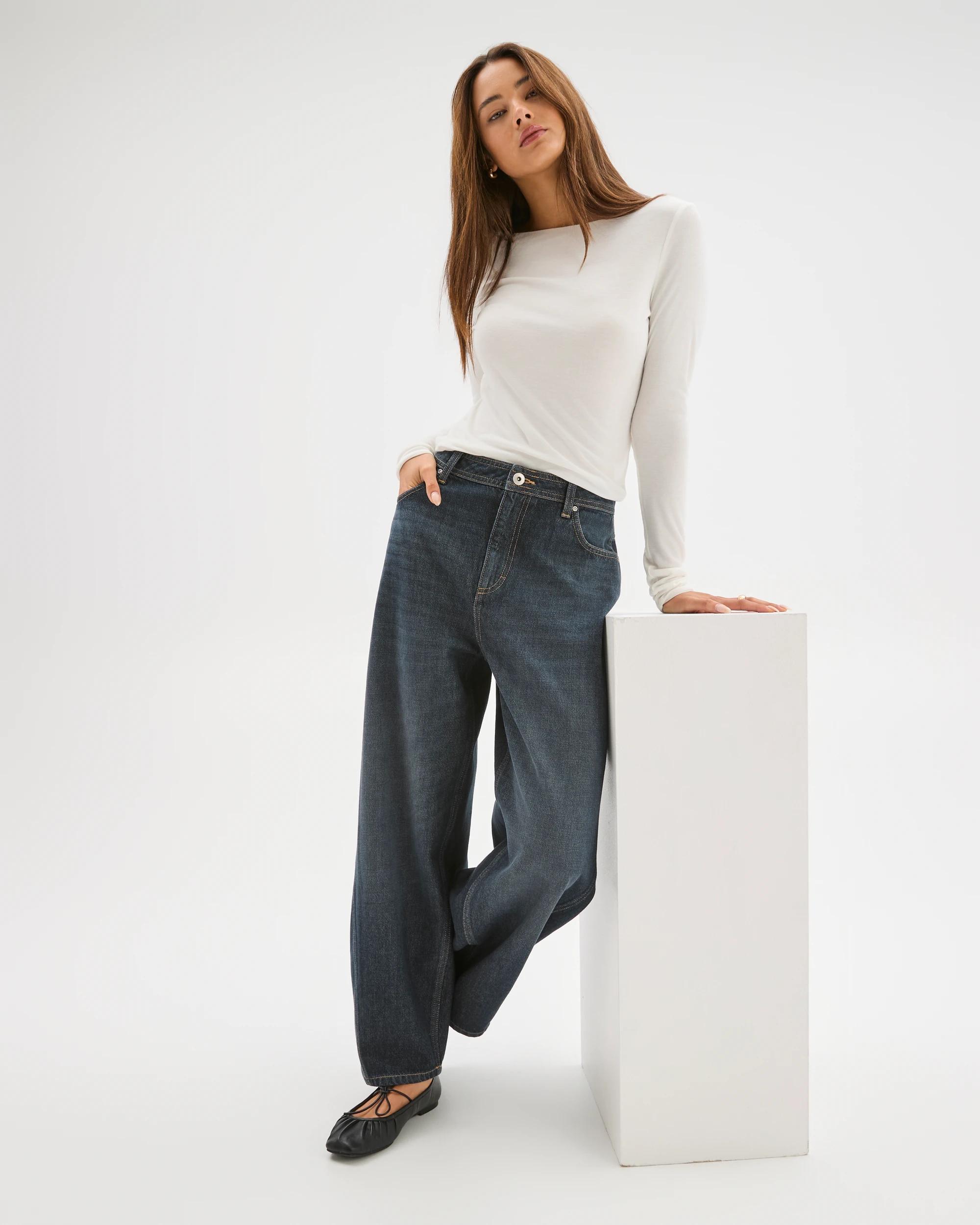 3 Lily Loves Australian Cotton Blend Horseshoe Leg Denim Jeans BELLA BLUE, 3 of 5