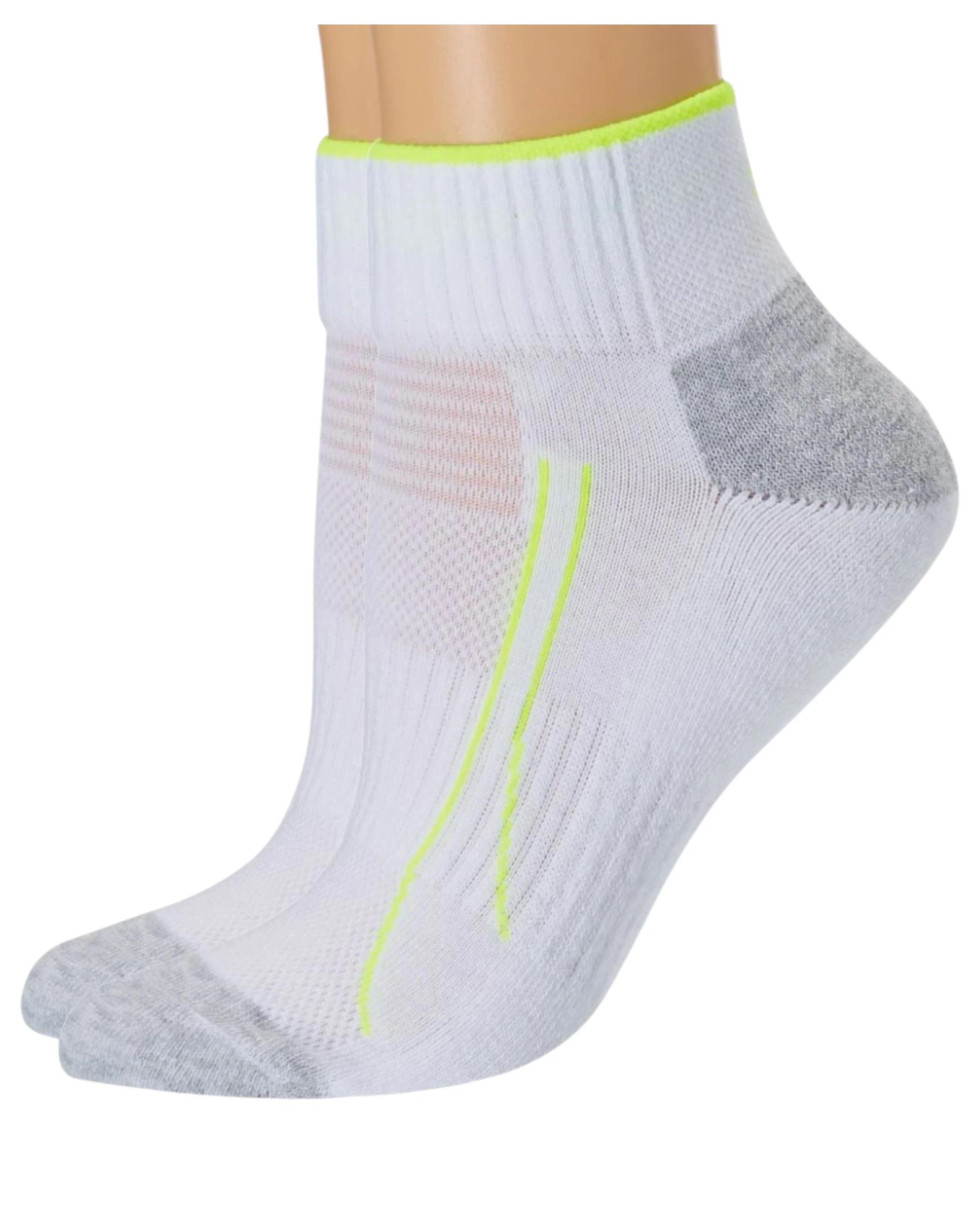 2 Puma 6 Pairs Unisex Performance Training Quarter Crew Socks WHITE, 2 of 6
