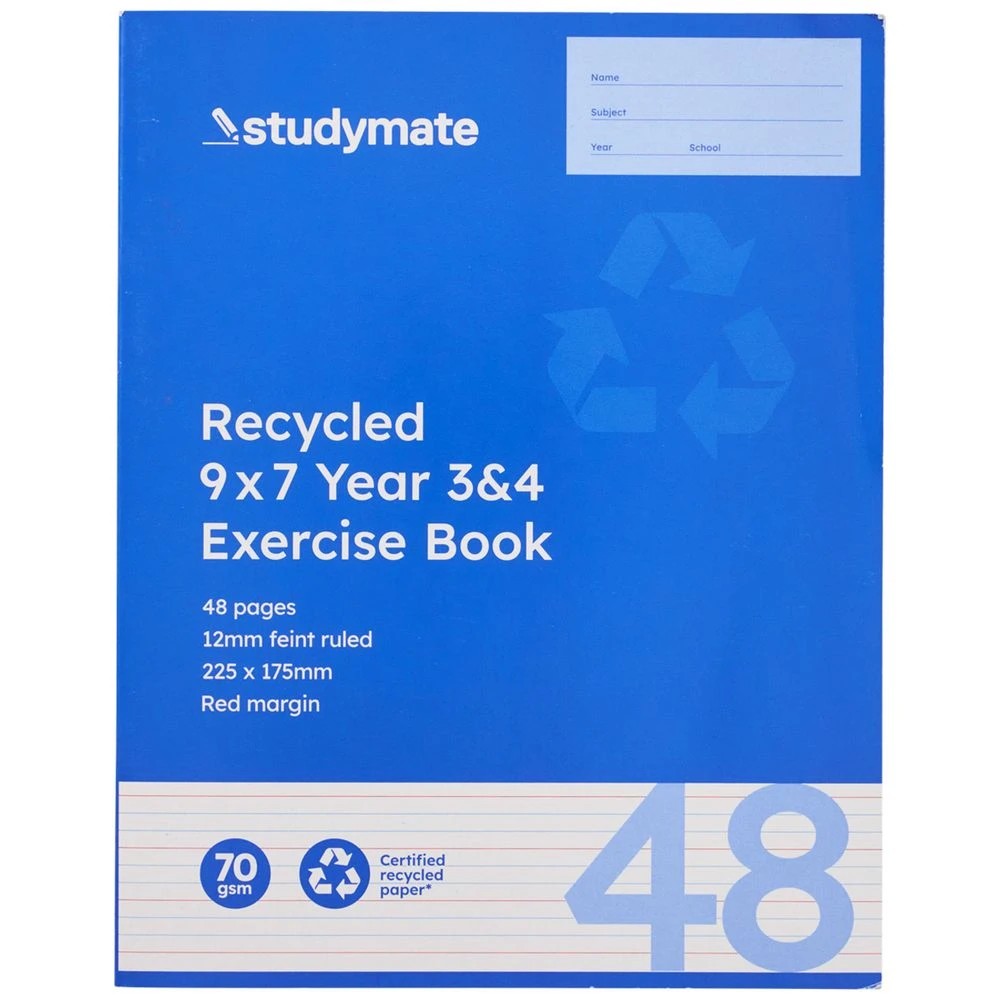 3 Studymate 9x7" Premium Exercise Book QLD Year 3 48 Page, 3 of 3