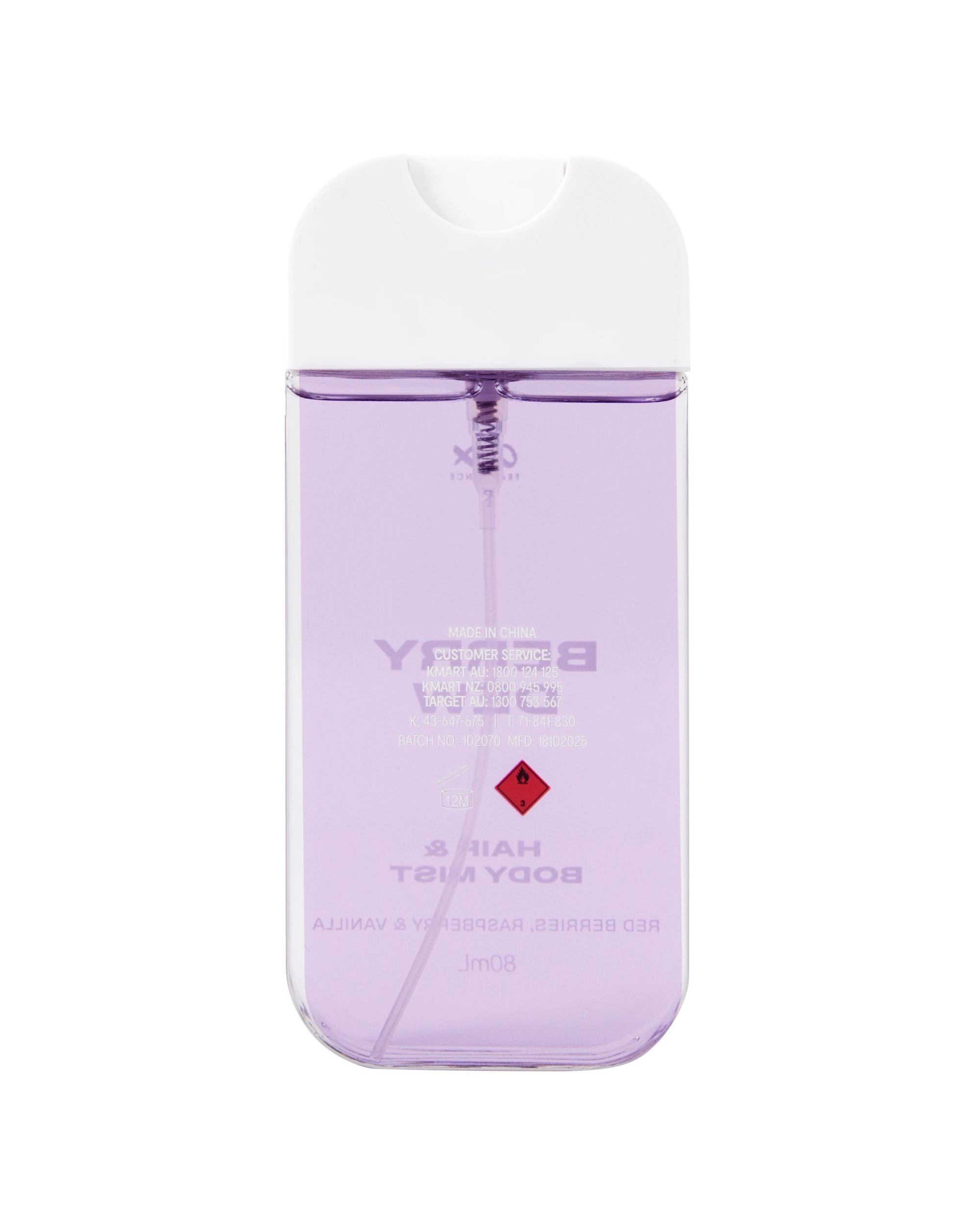 4 OXX Fragrance Berry Dew Hair and Body Mist 80ml - Red Berries, Raspberry and Vanilla Scented, 4 of 6