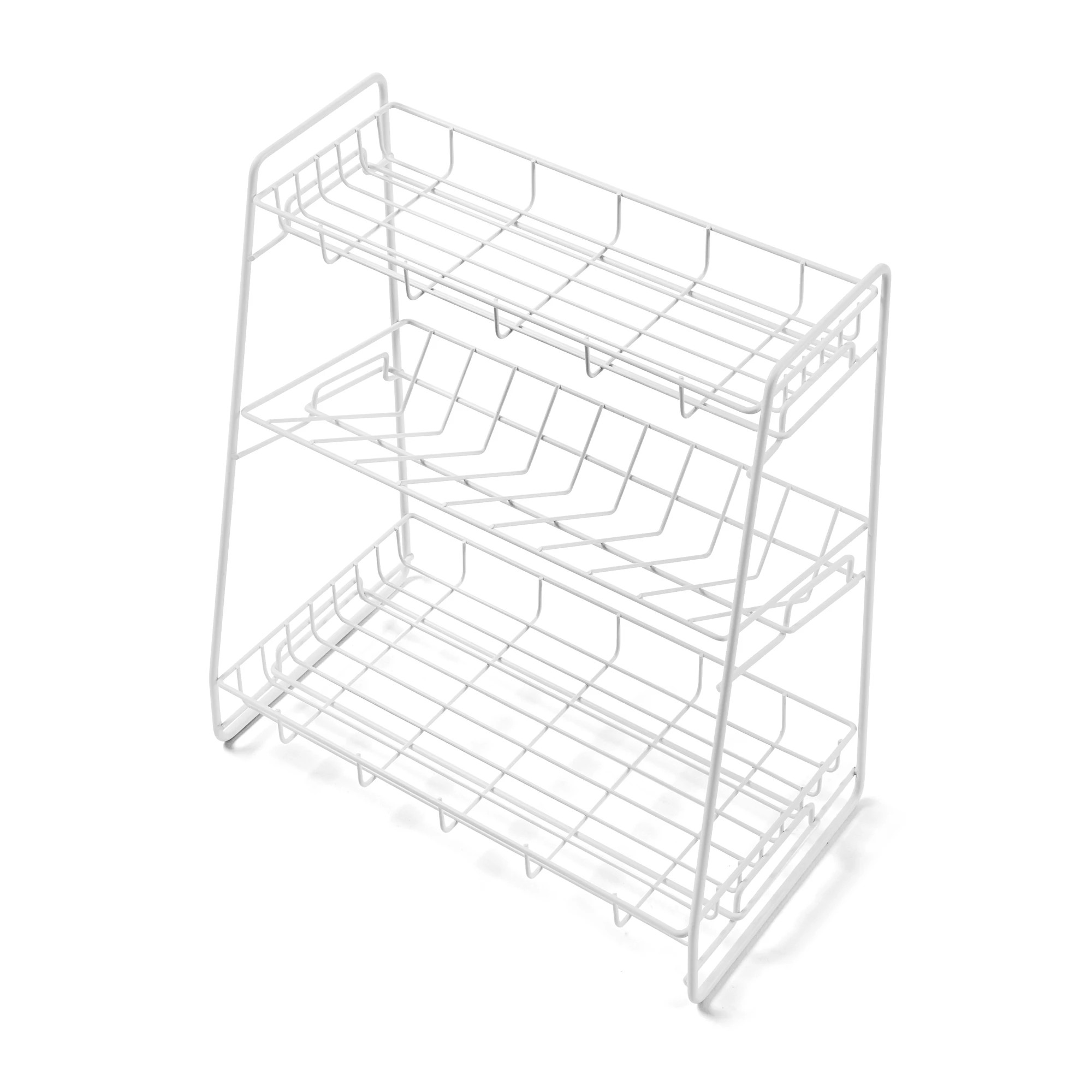 7 White Wire Angled Shelf, 7 of 9