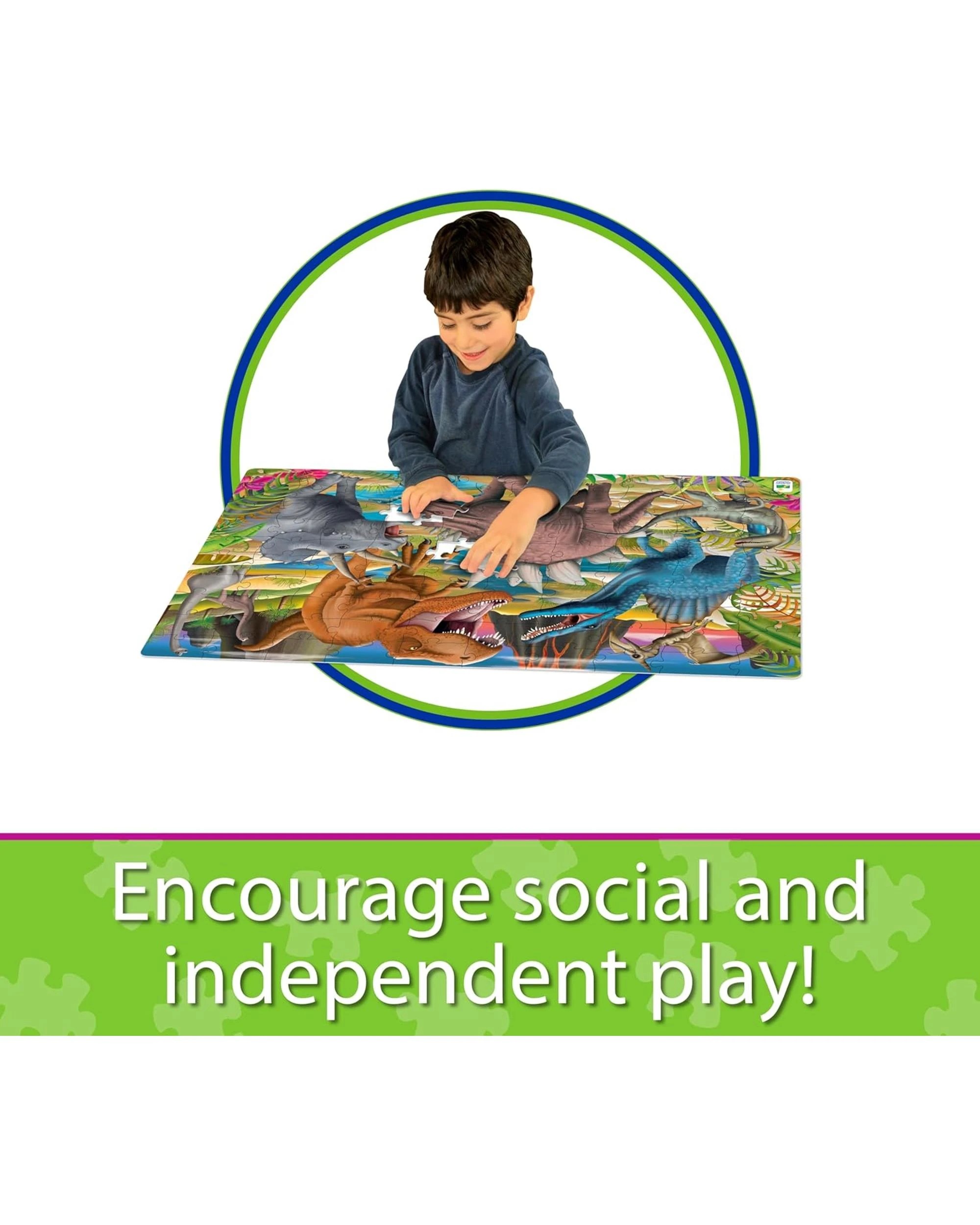 6 The Learning Journey Puzzle Doubles Glow in the Dark Dinos, 6 of 6