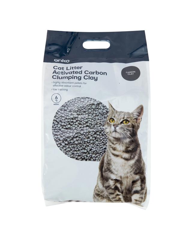 Clay Clumping Cat Litter Activated Carbon