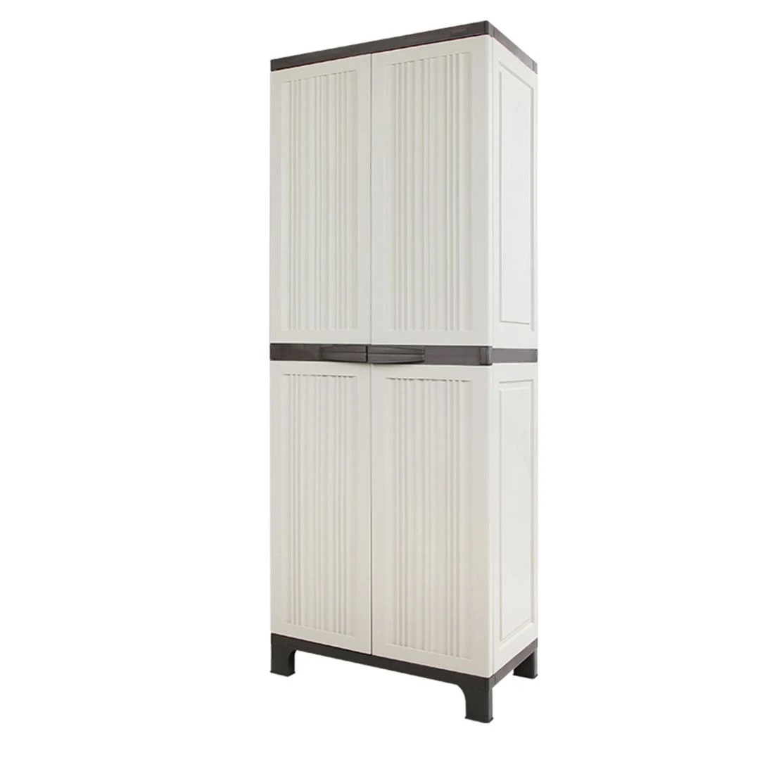 1 Gardeon Outdoor Storage Cabinet Box 173cm Lockable Cupboard Sheds Garage Adjustable - Beige, 1 of 10