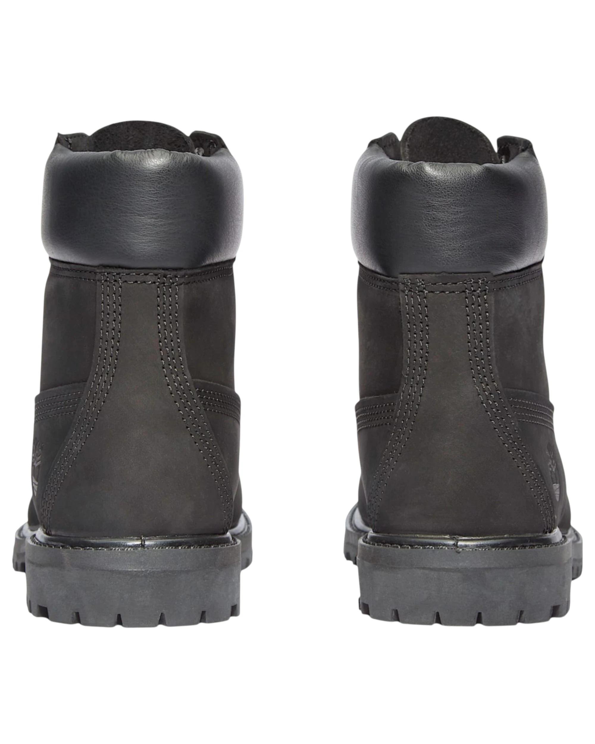 5 Timberland Womens 6-Inch Premium Black Nubuck Waterproof Boots BLACK, 5 of 7