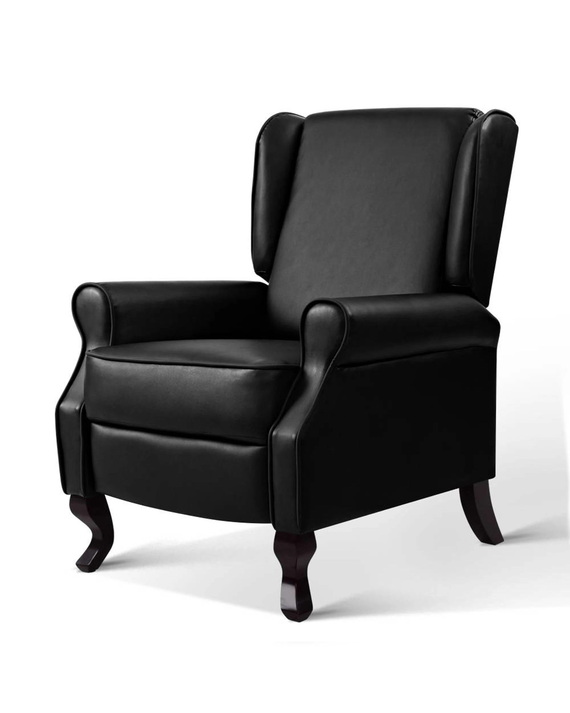 1 Artiss Recliner Armchair Faux Leather Domini - Black, 1 of 6