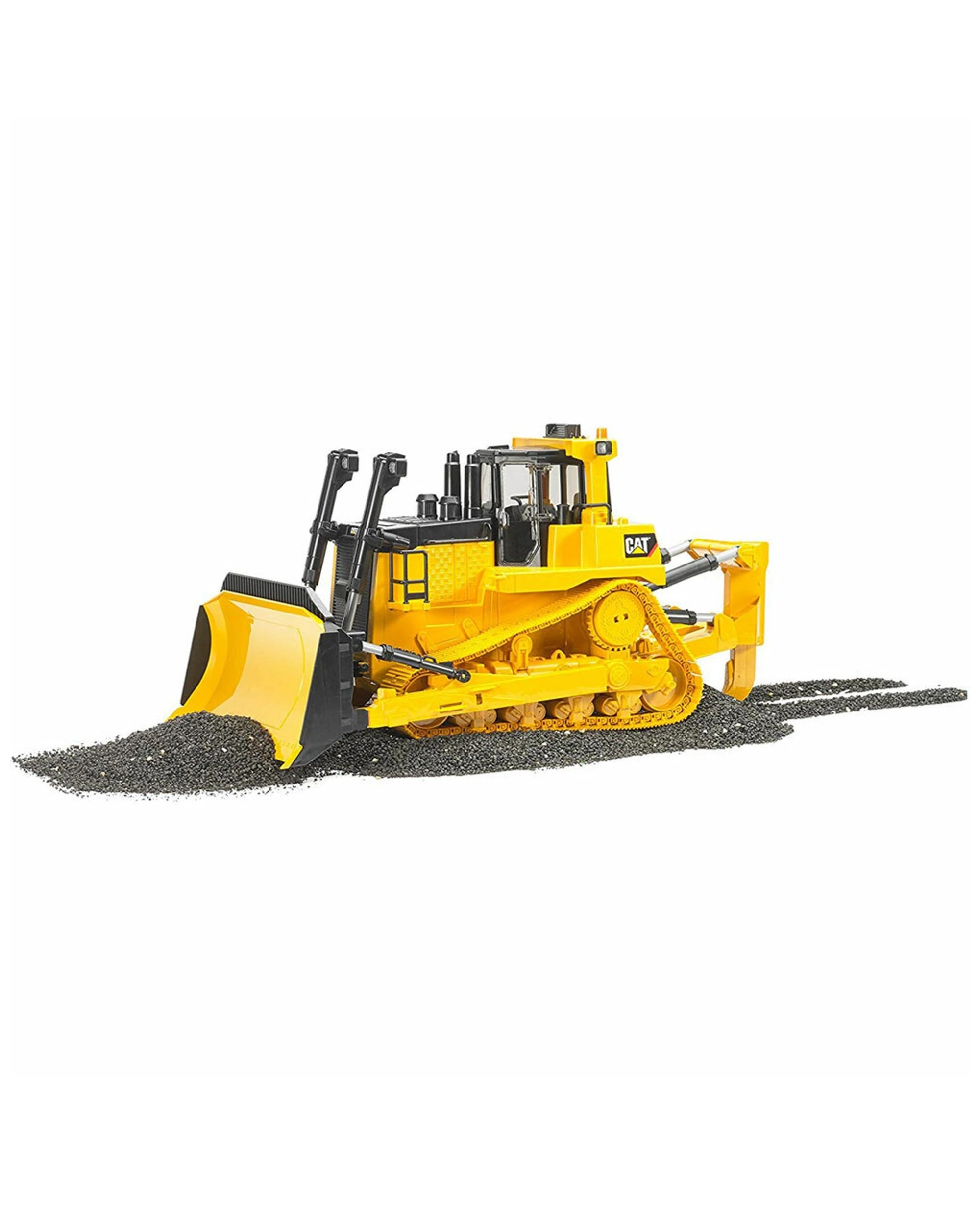 7 Bruder 1 16 Kids Caterpillar Large Construction Truck Bulldozer With Ripper - Yellow, 7 of 8