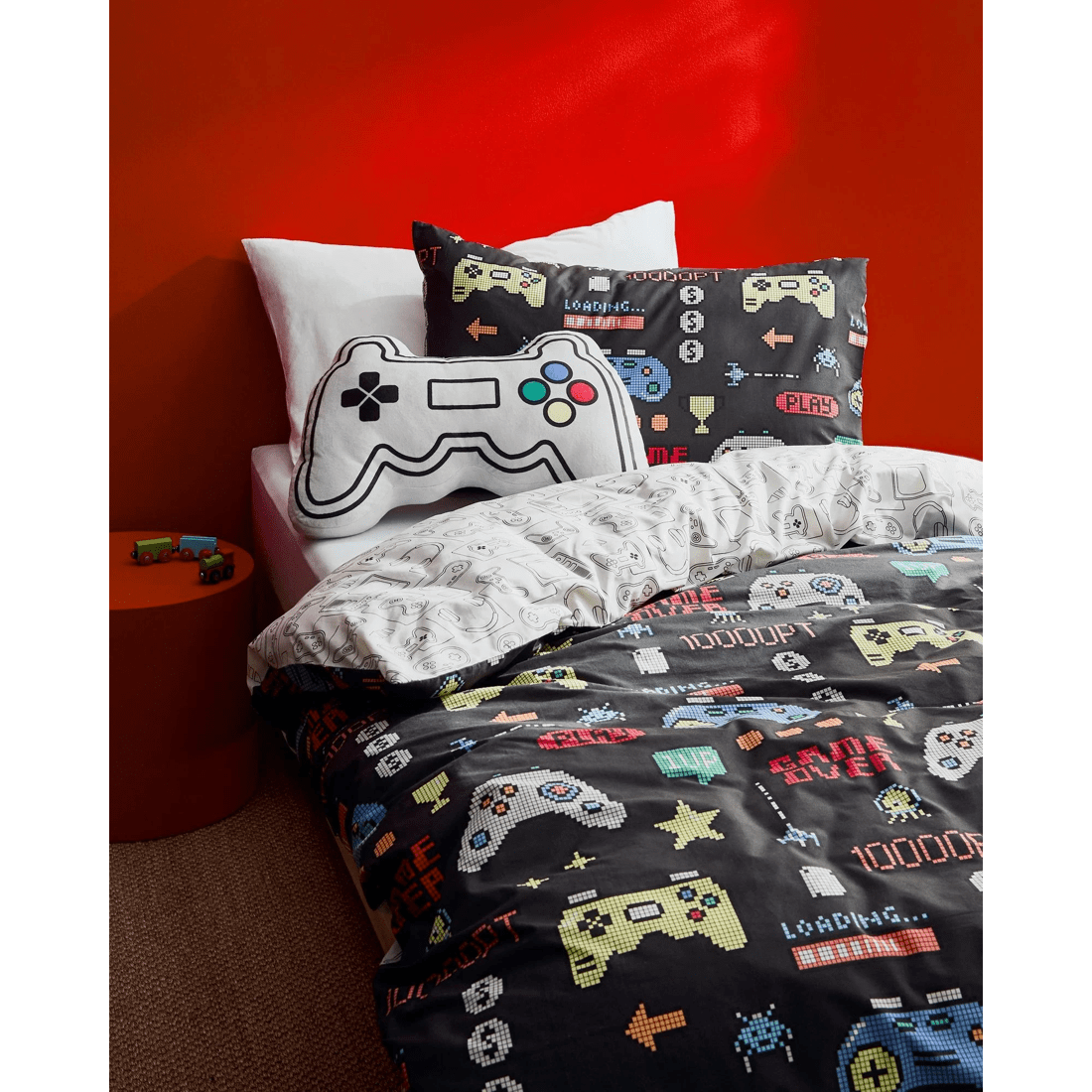 3 Target Felix Gaming Controller Cushion
 - Queen Bed
 - Grey, 3 of 3