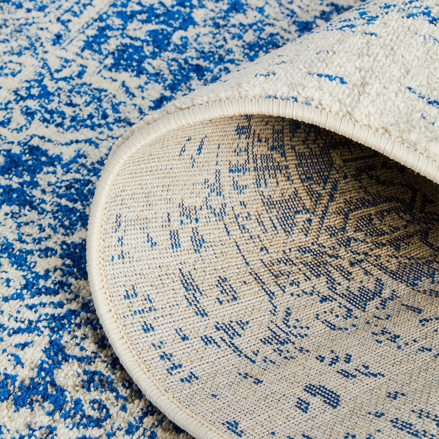 9 Common Ground Rugs Encore 253 500x80cm Runner - Extra Large Pet Friendly Rug - Navy - Blue, 9 of 9
