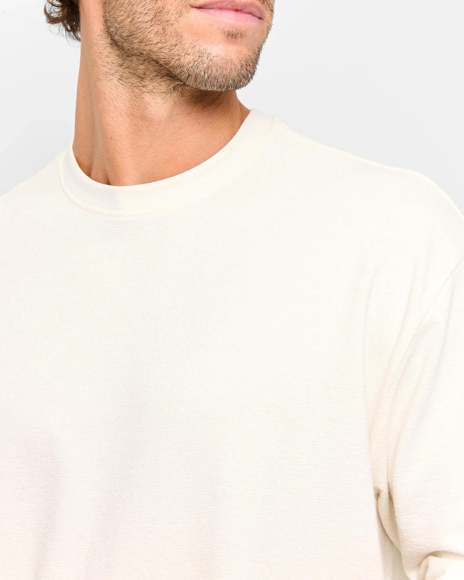 5 Target Australian Cotton Blend Relaxed Textured T-Shirt ECRU, 5 of 5